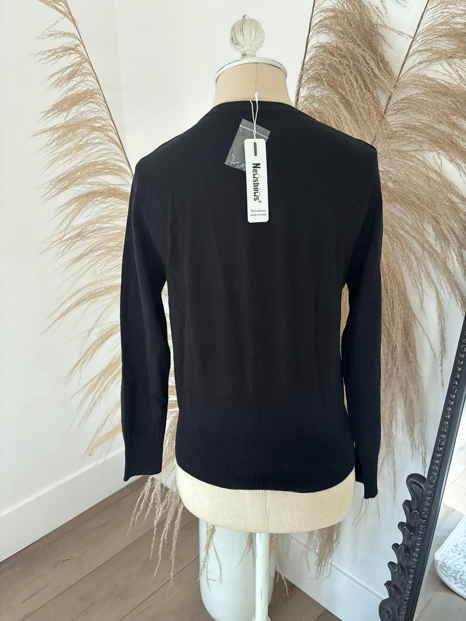 Newshows Black Cardigan