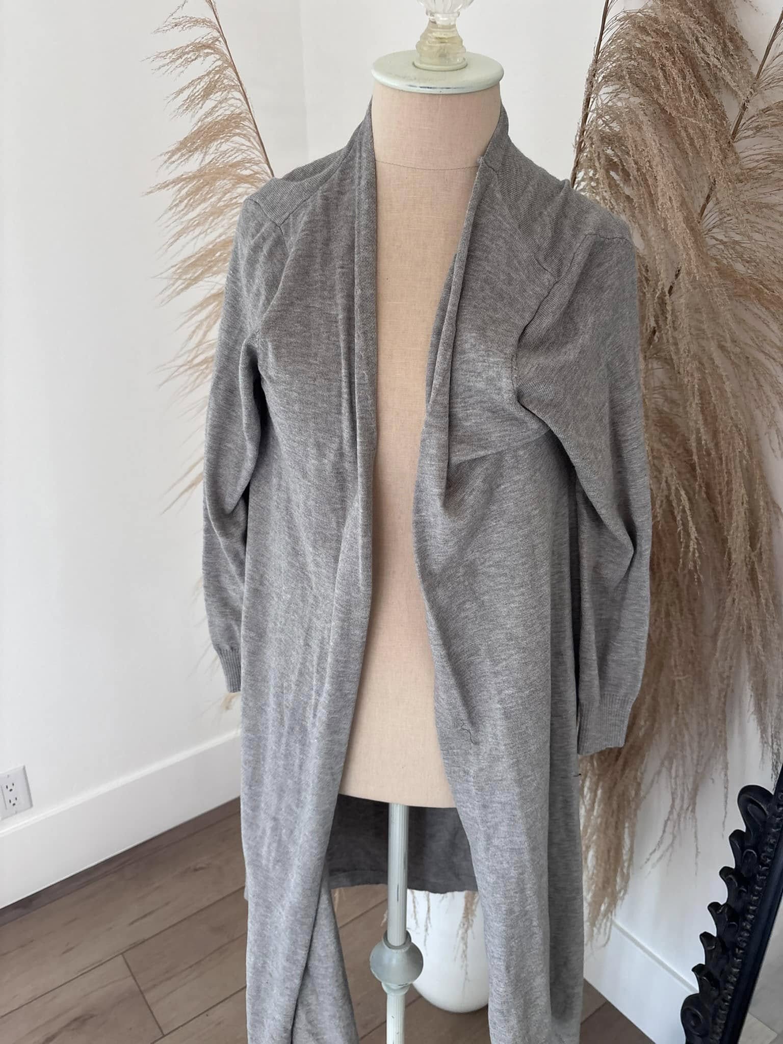 Long Sleeve Gray Cardigan by Goodnight Macaroon