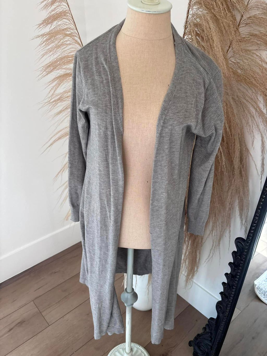 Long Sleeve Gray Cardigan by Goodnight Macaroon