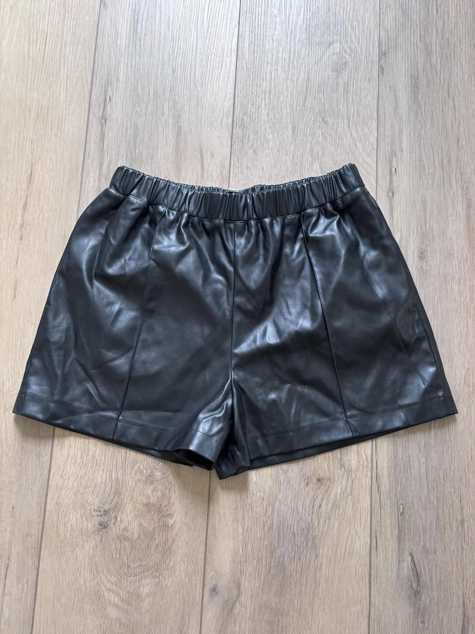 Top Shop Faux Leather Shorts