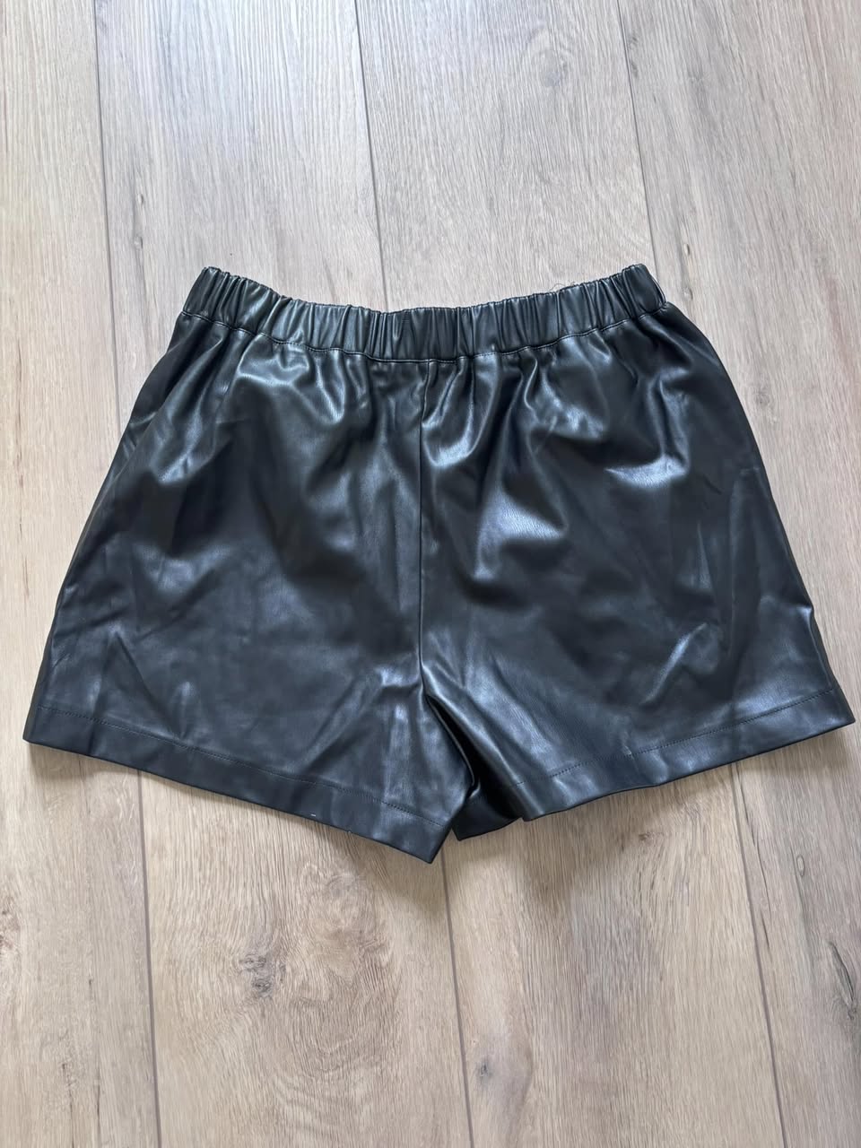 Top Shop Faux Leather Shorts