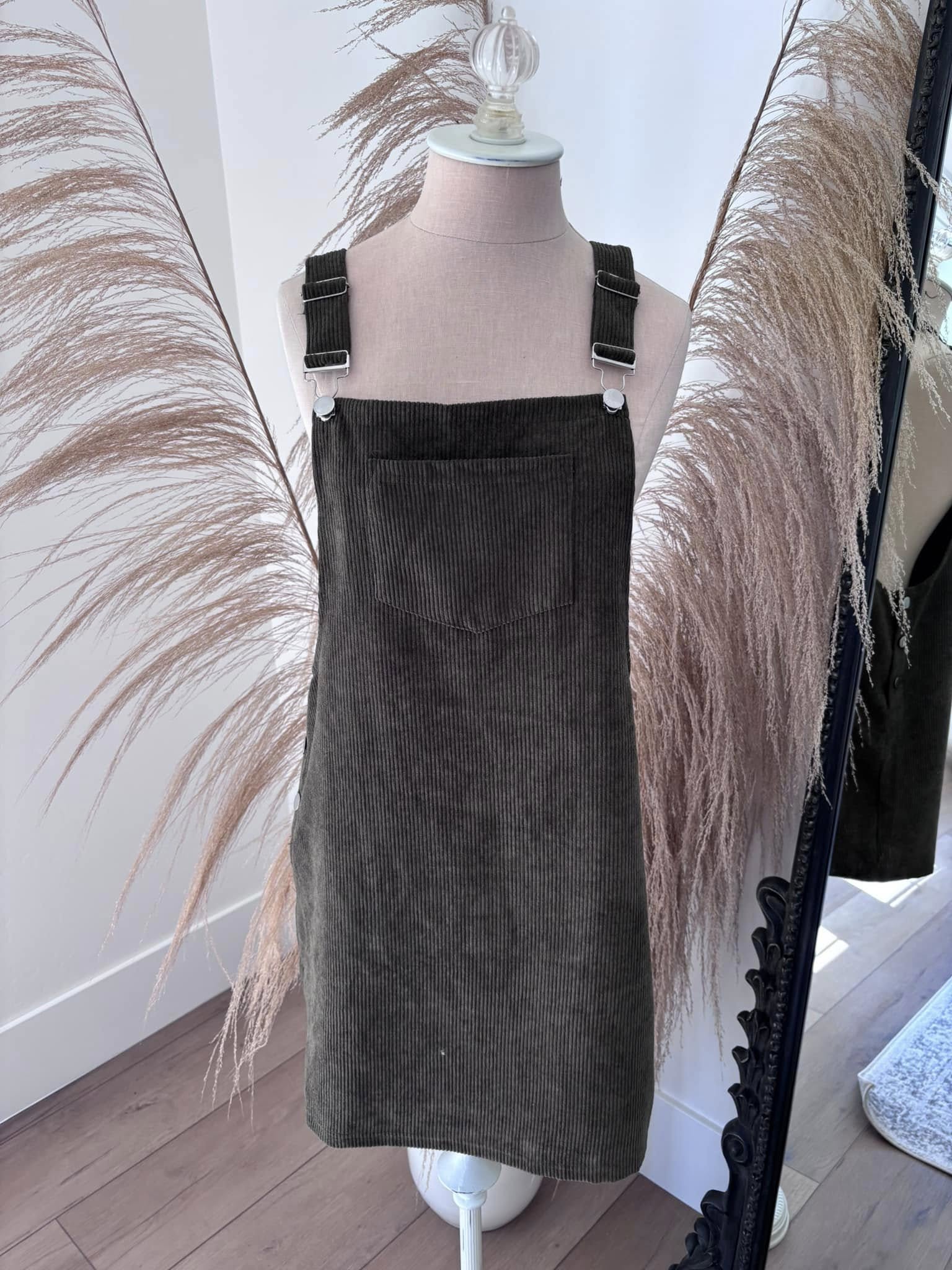 Cupshe Olive Overall Dress