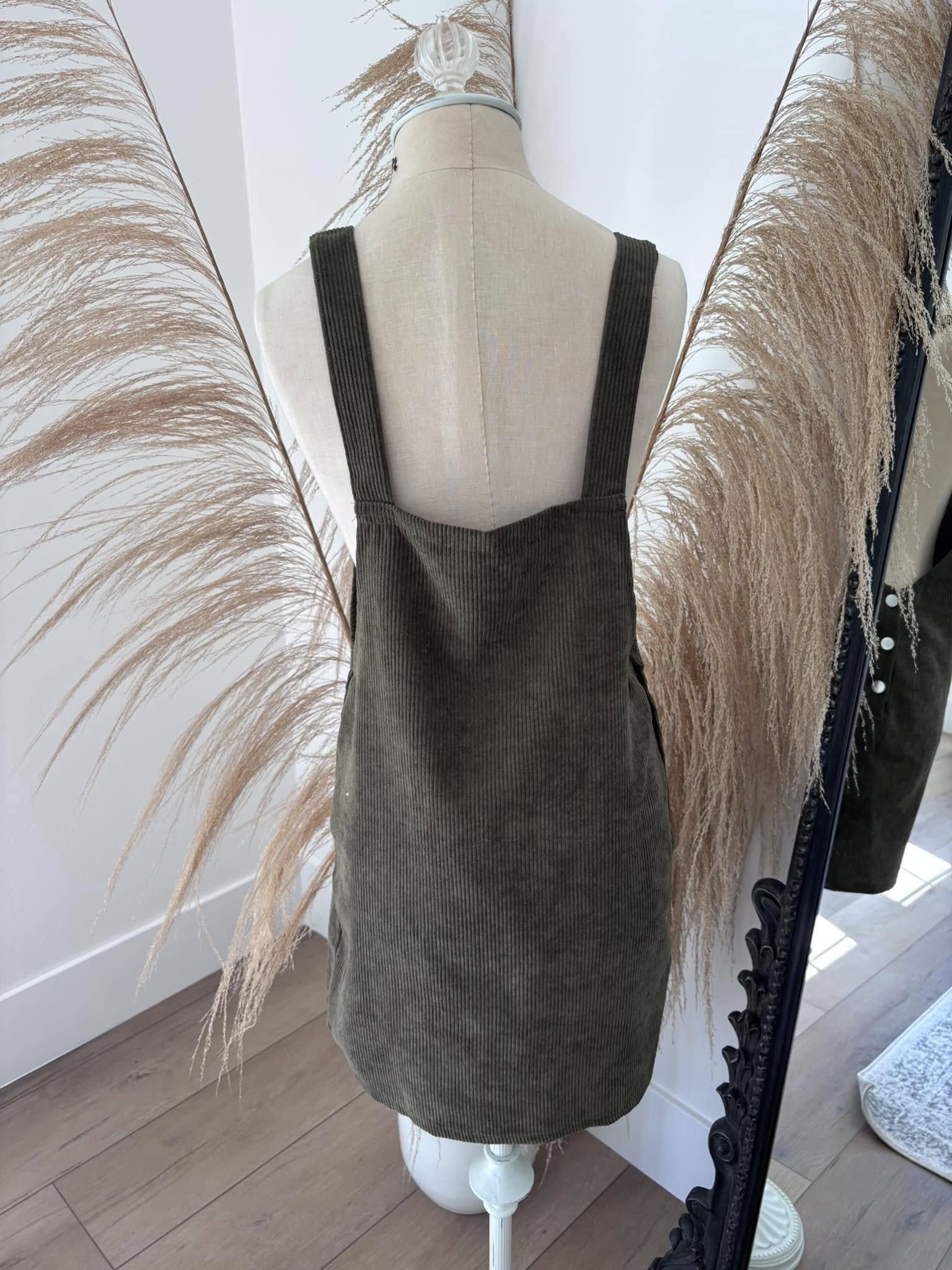 Cupshe Olive Overall Dress