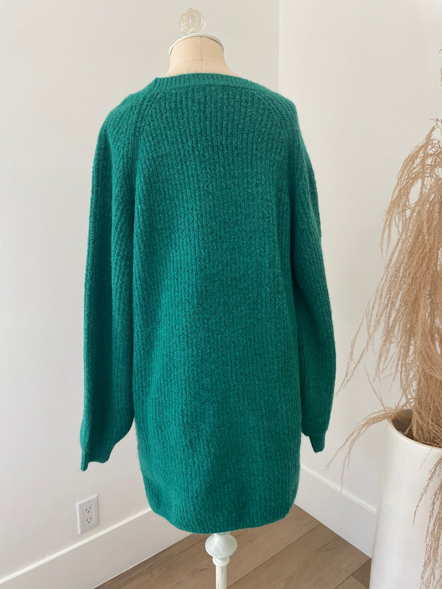 Pink Lily Teal Sweater Dress