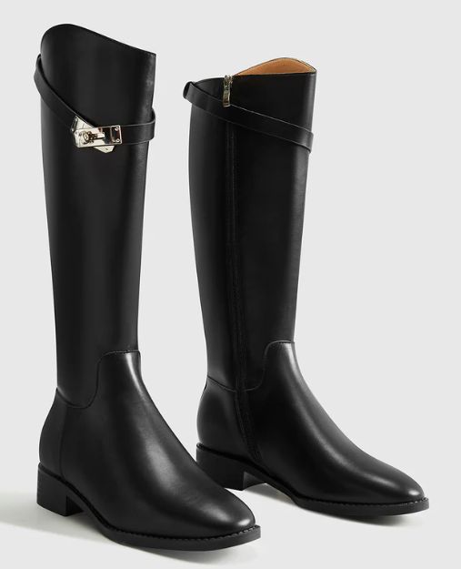 Commense Belted Knee-High Boots (Size 6 / 37)