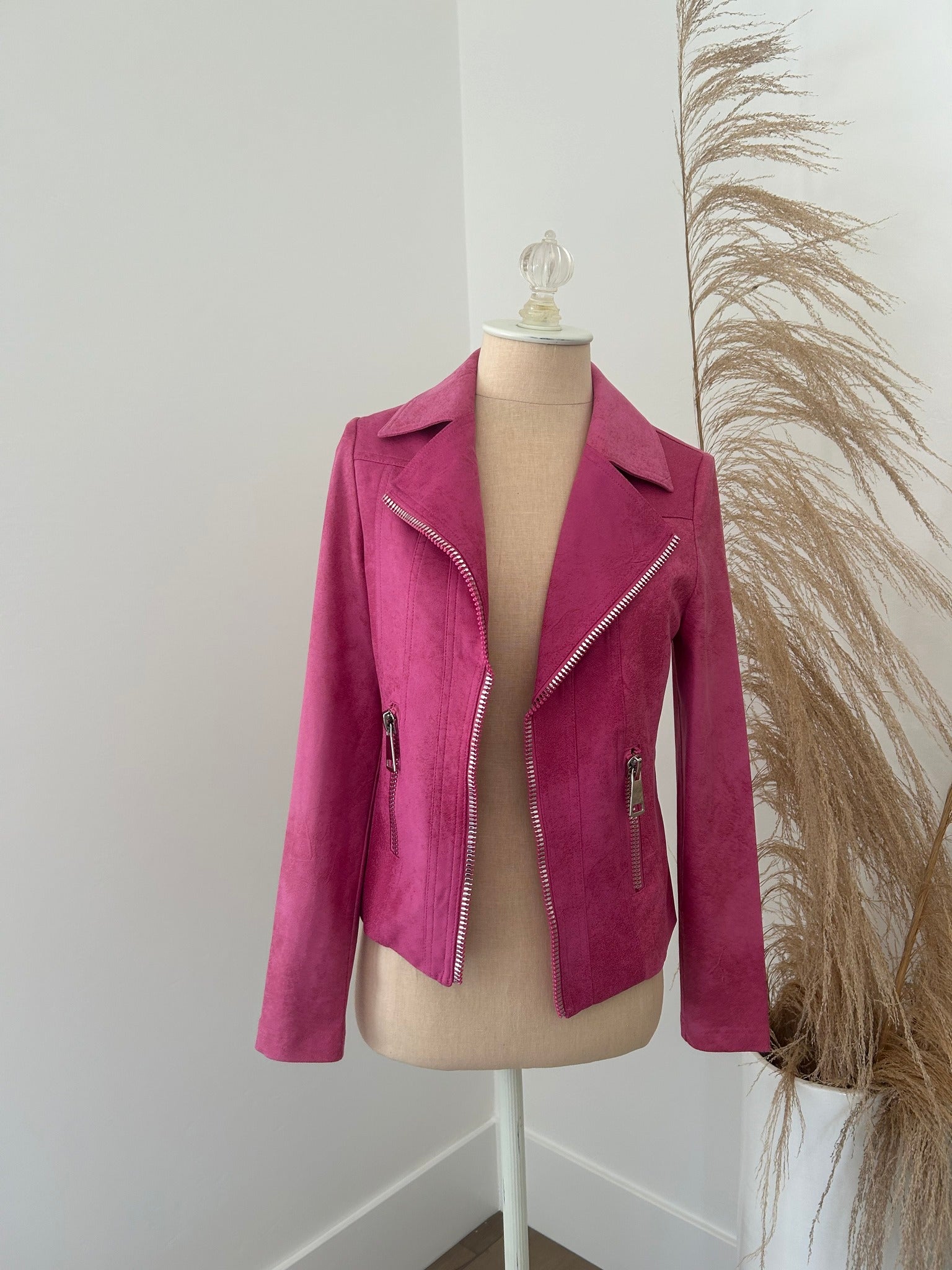 Pink Suede Jacket
