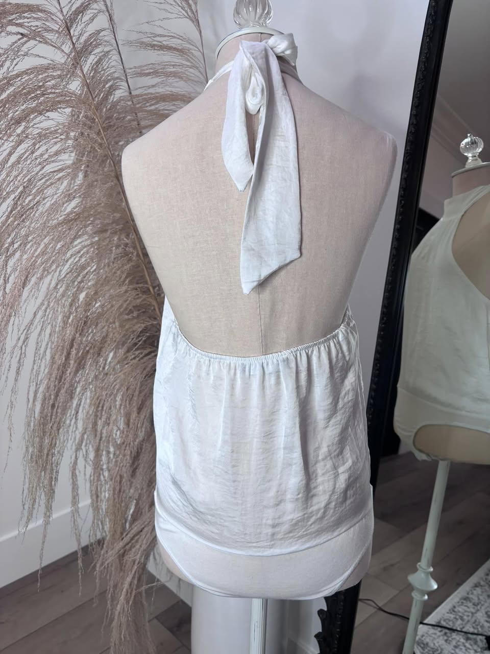 Blue Blush White Bodysuit