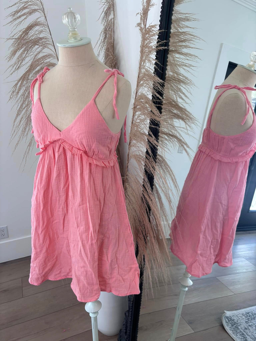 Pink Lily Pink Mini Sundress