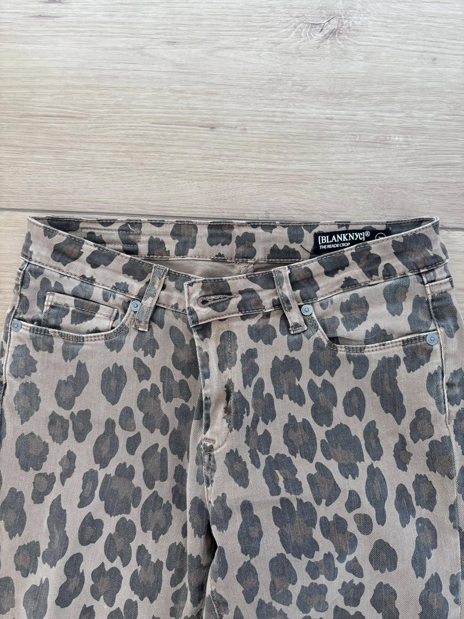 The Reade Skinny Crop Cheetah Jeans