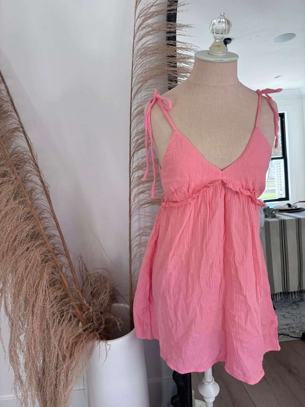 Pink Lily Pink Mini Sundress