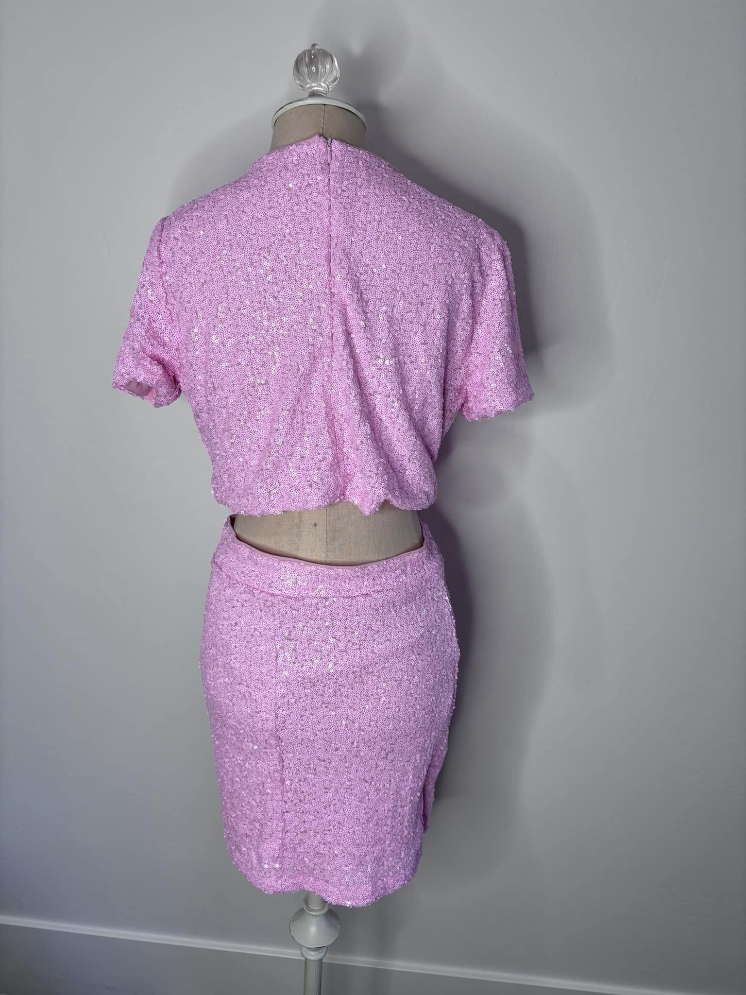 Pink Lily Sequin Set