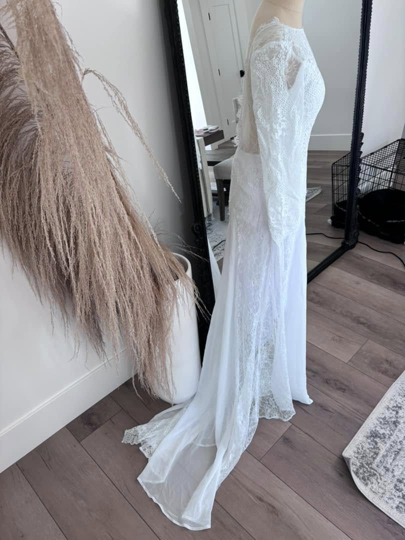 Formal Long White Dress (wedding)