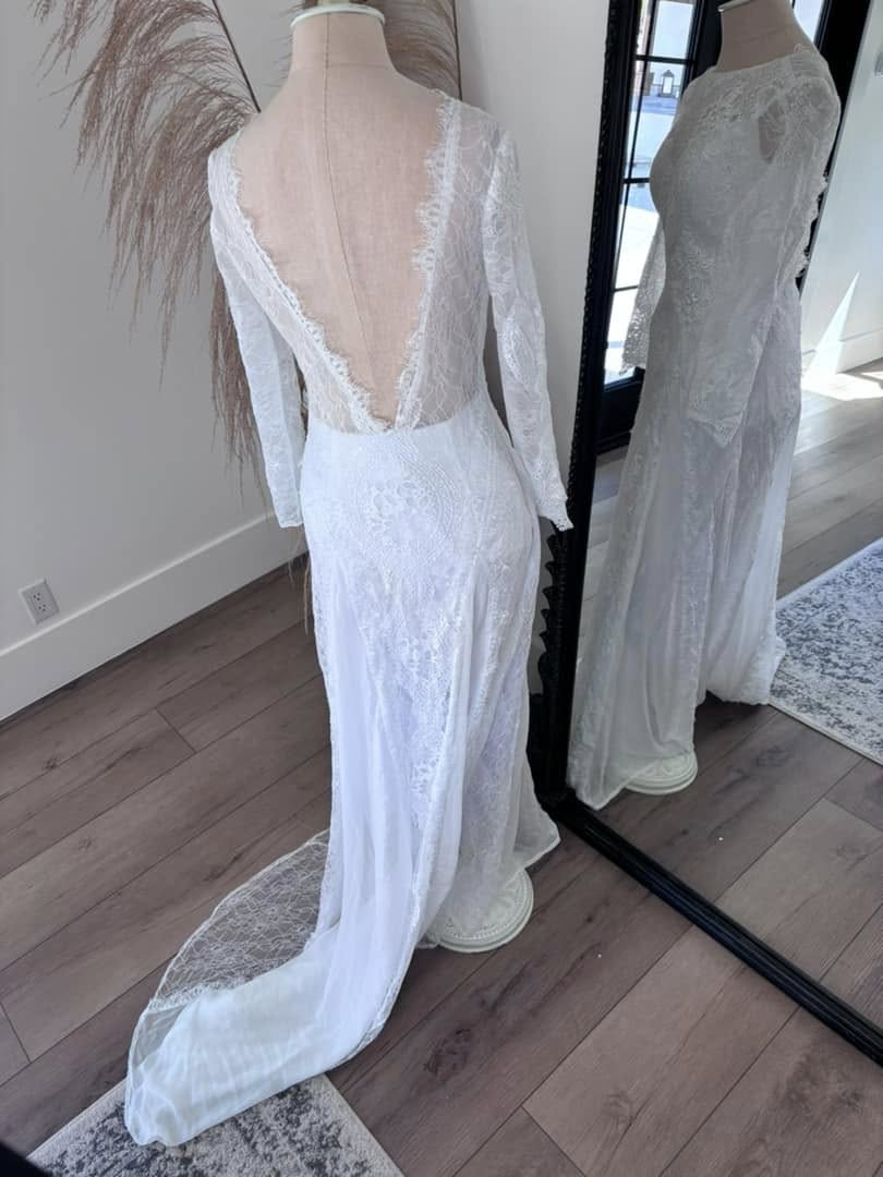 Formal Long White Dress (wedding)