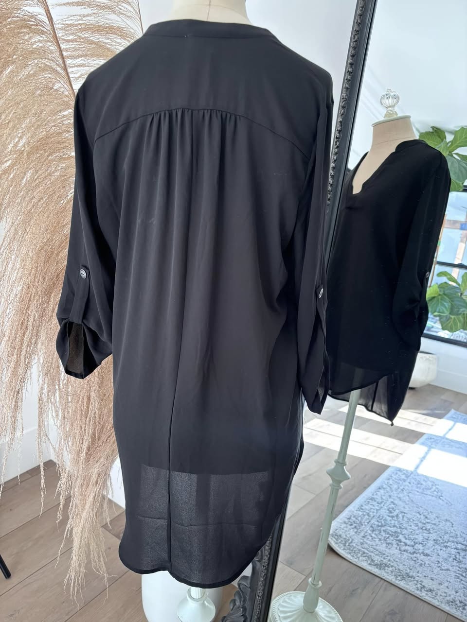 Lush Black Blouse