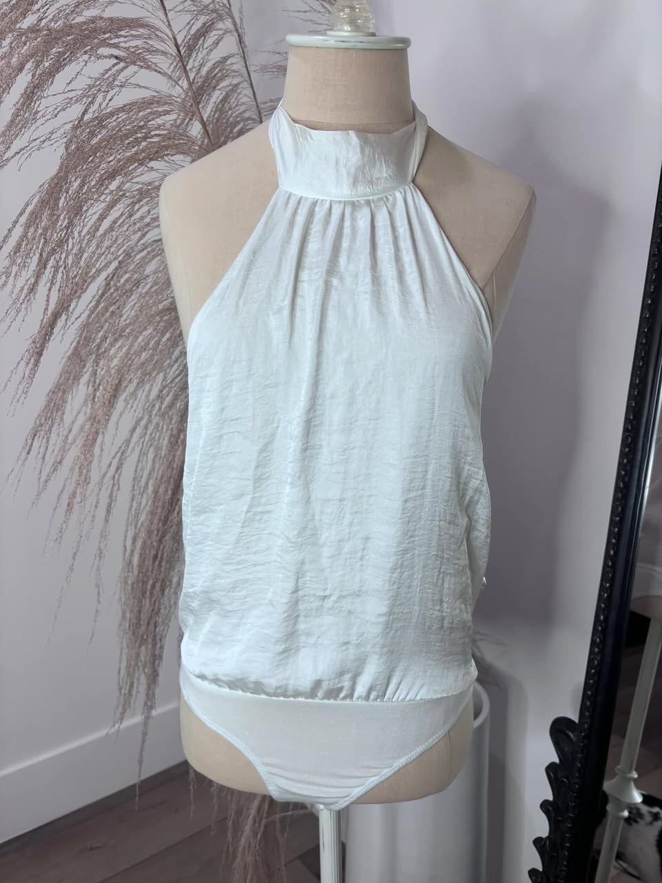 Blue Blush White Bodysuit