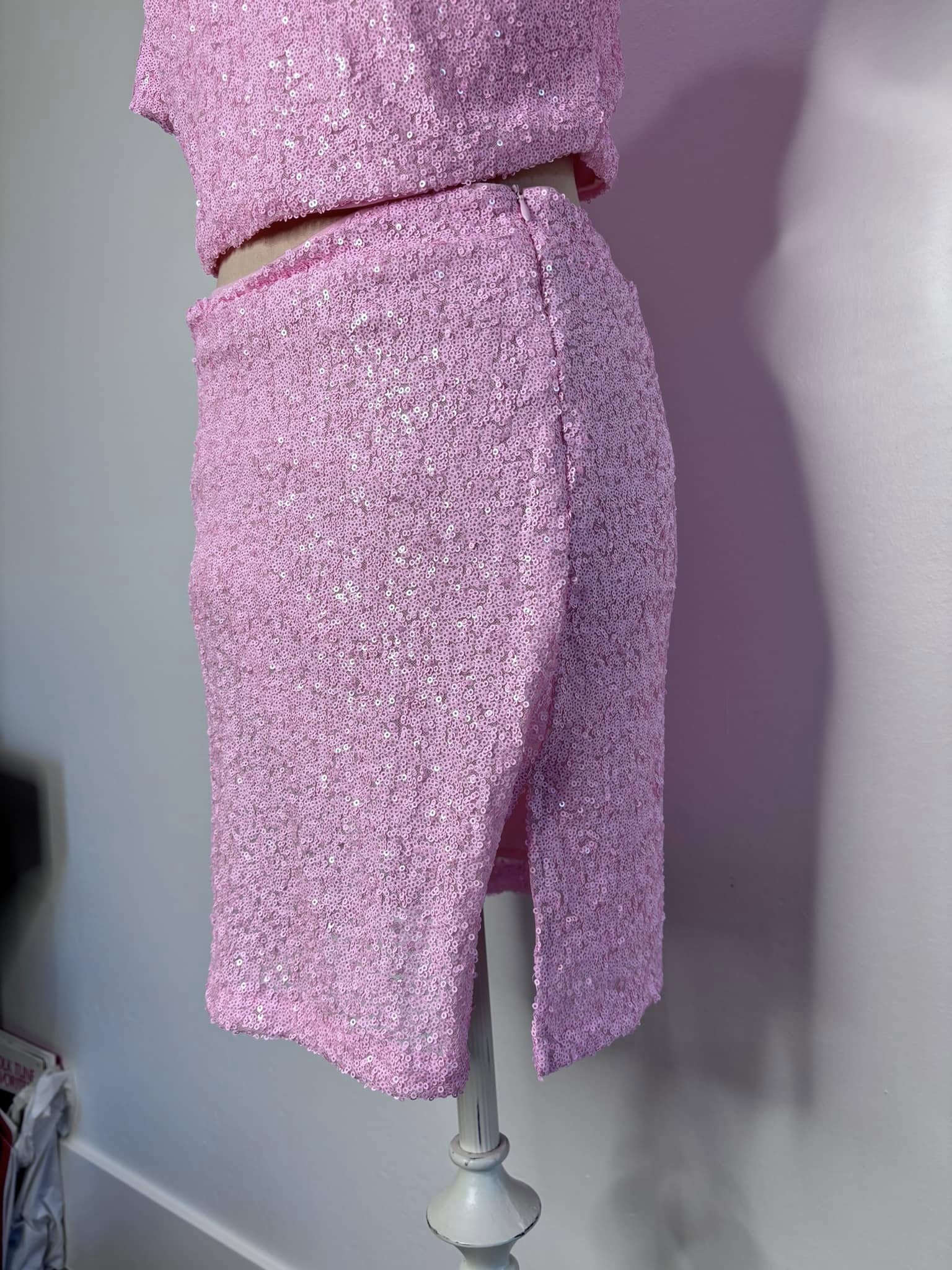 Pink Lily Sequin Set