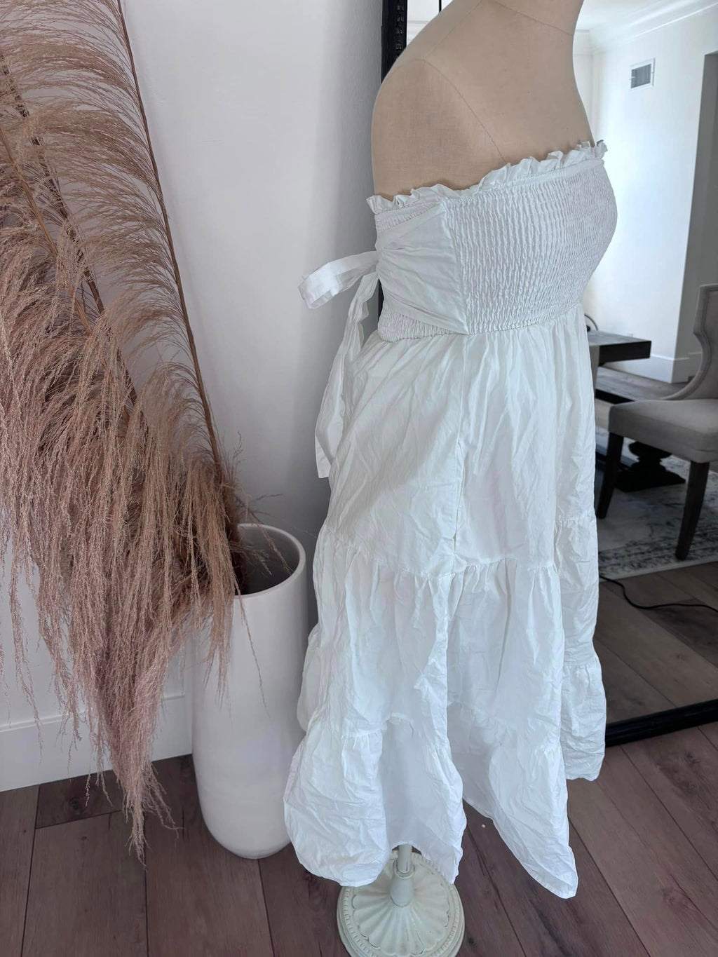 Allie Rose Strapless White Dress