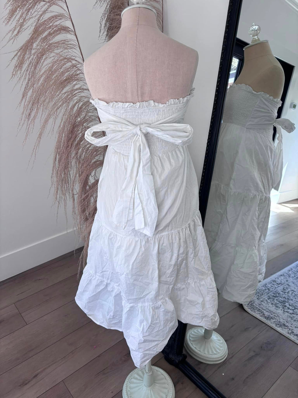 Allie Rose Strapless White Dress