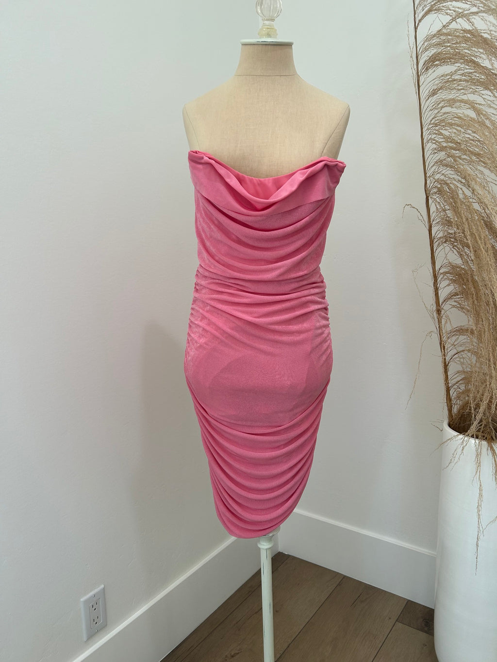 Strapless Pink Dress