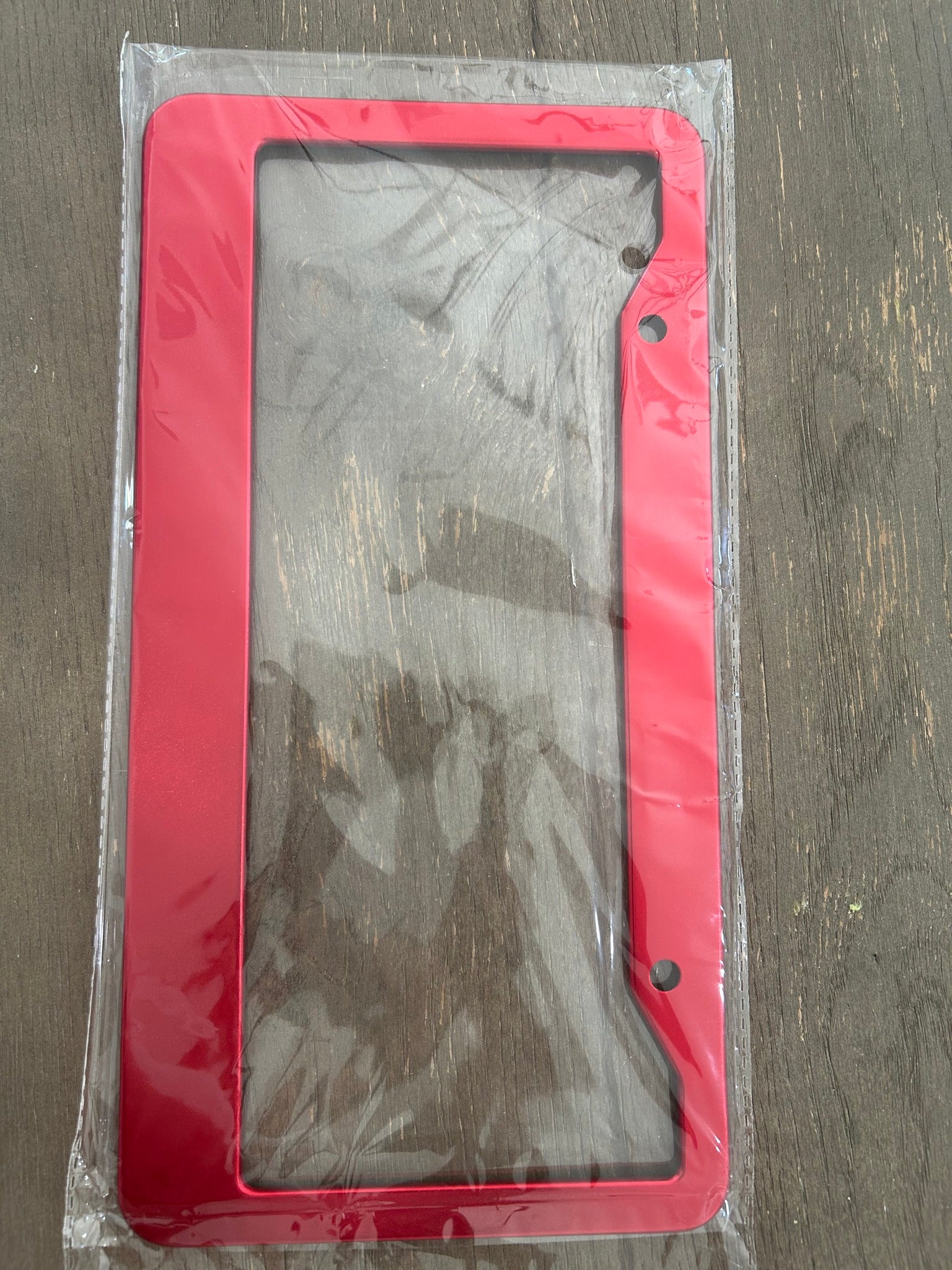 Red License Plate Frame