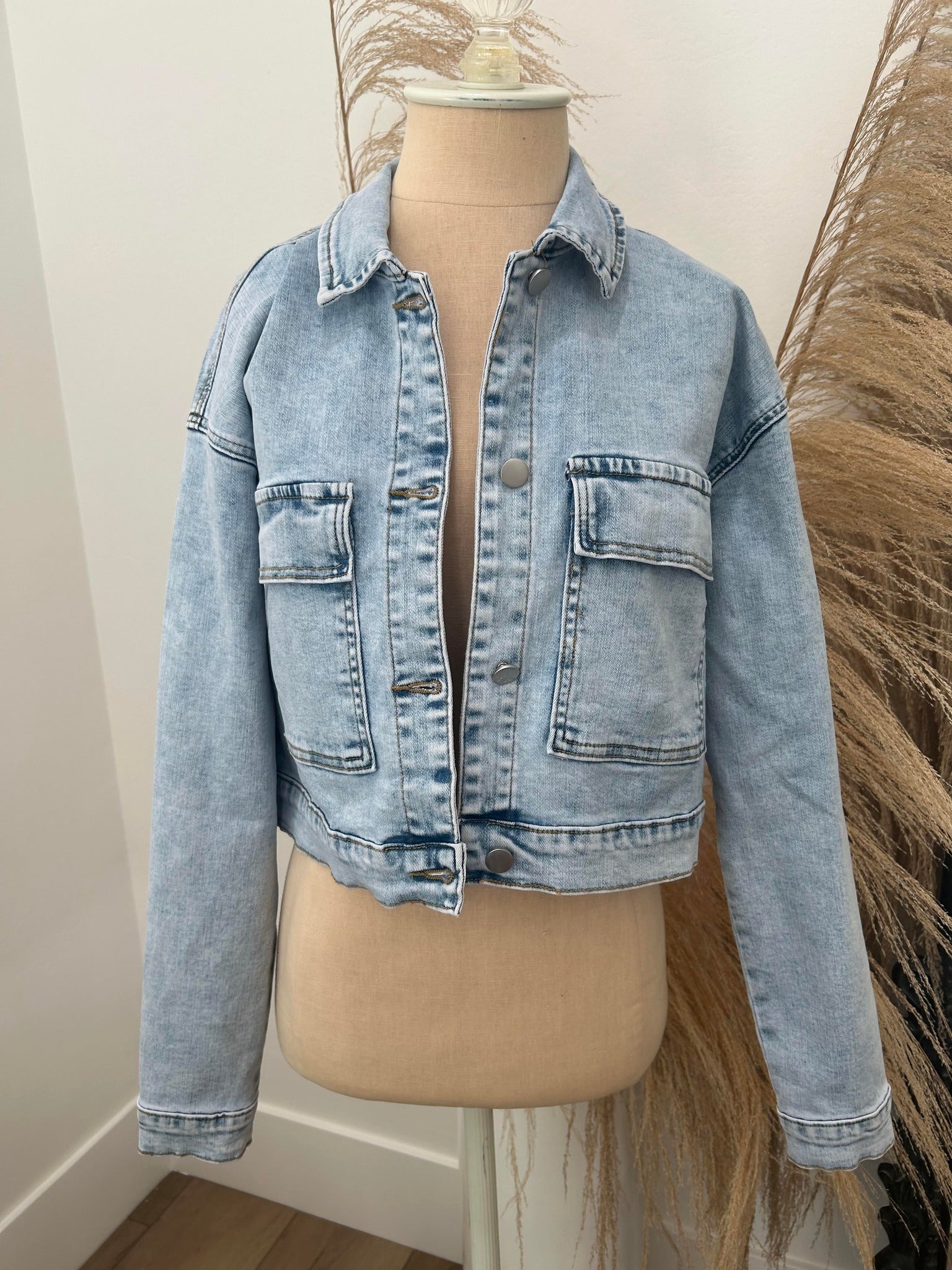 Pink Lily Denim Jacket