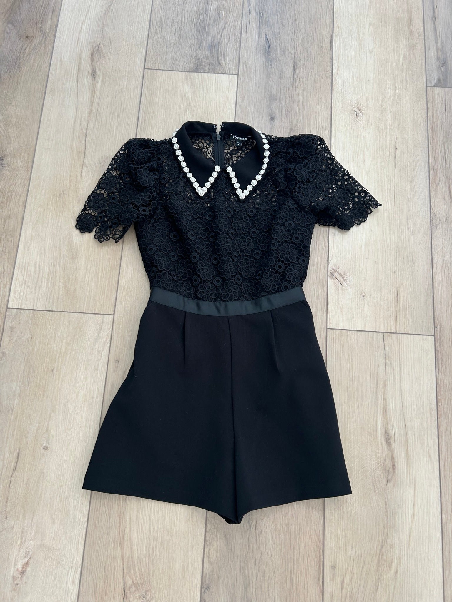 Express Black Classy Romper