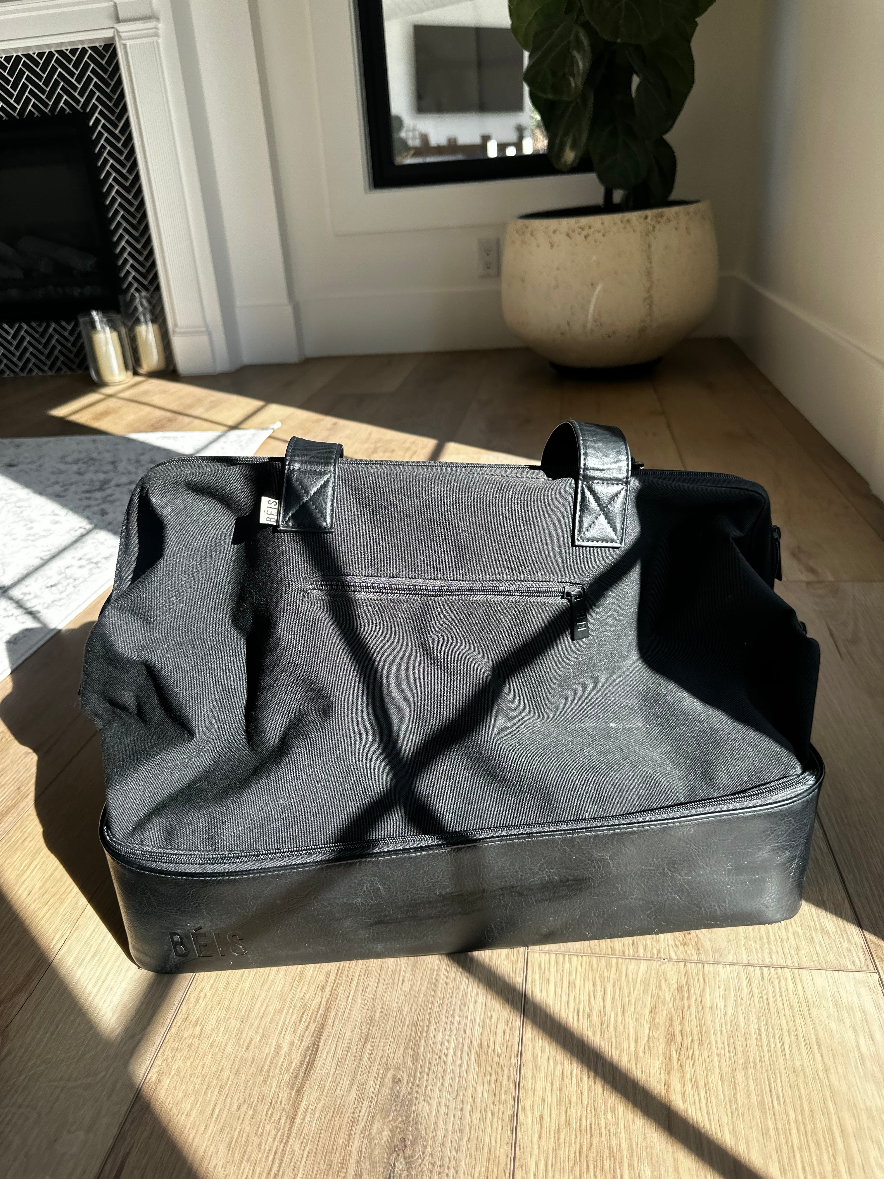 Used Beis Black Weekender Bag