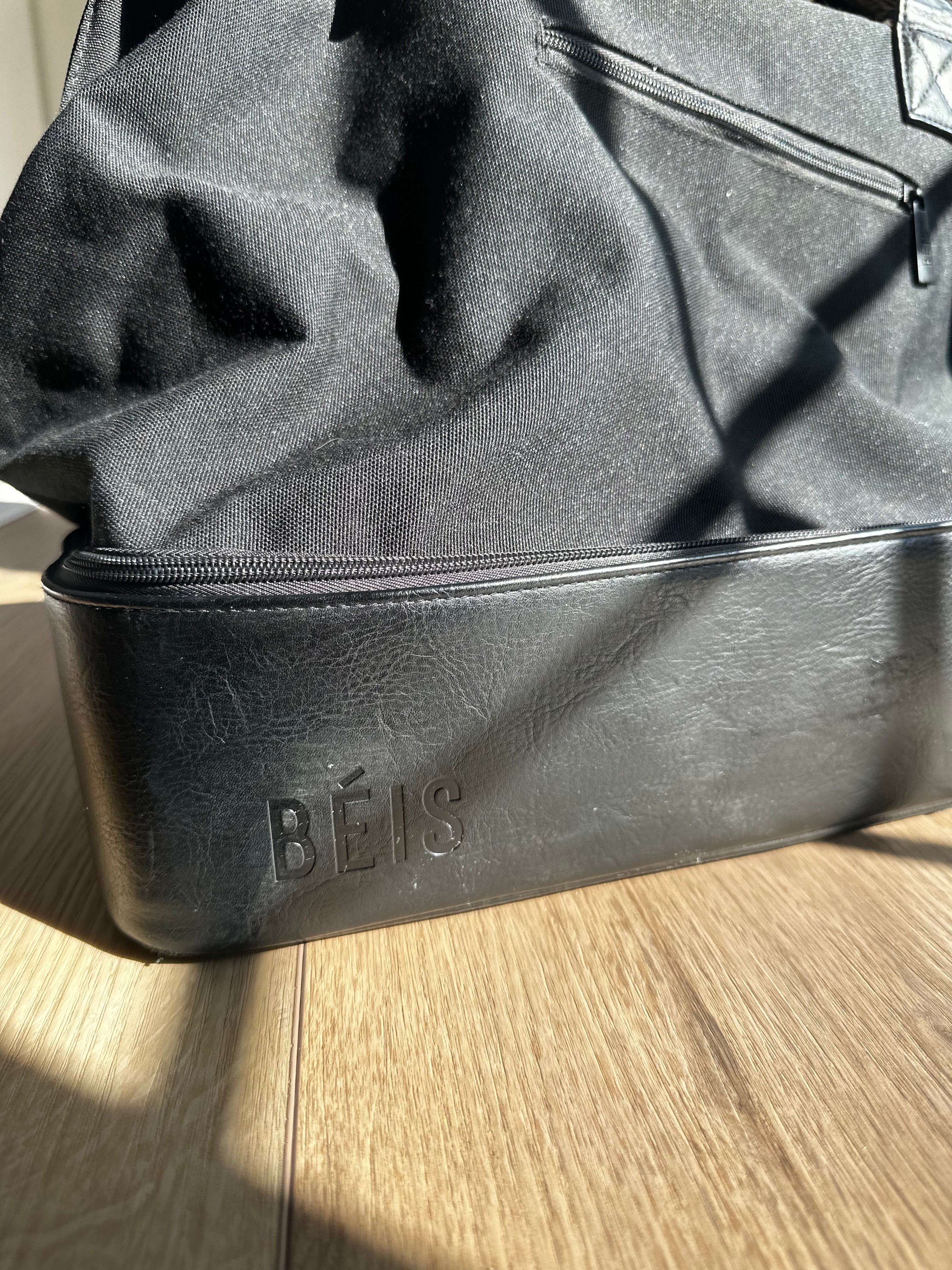 Used Beis Black Weekender Bag