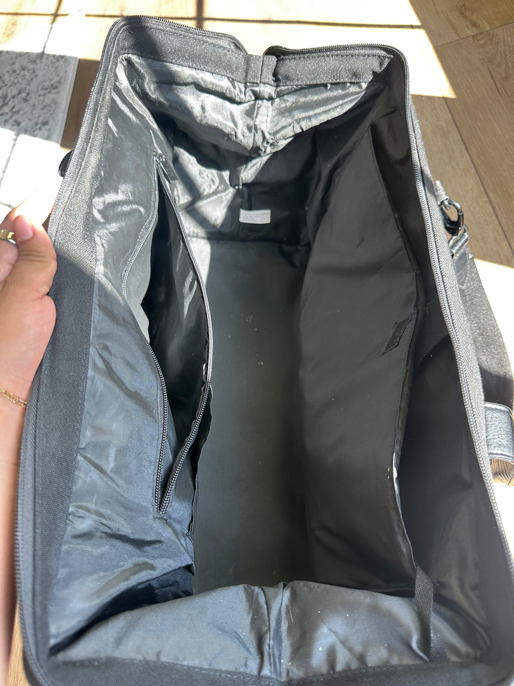 Used Beis Black Weekender Bag
