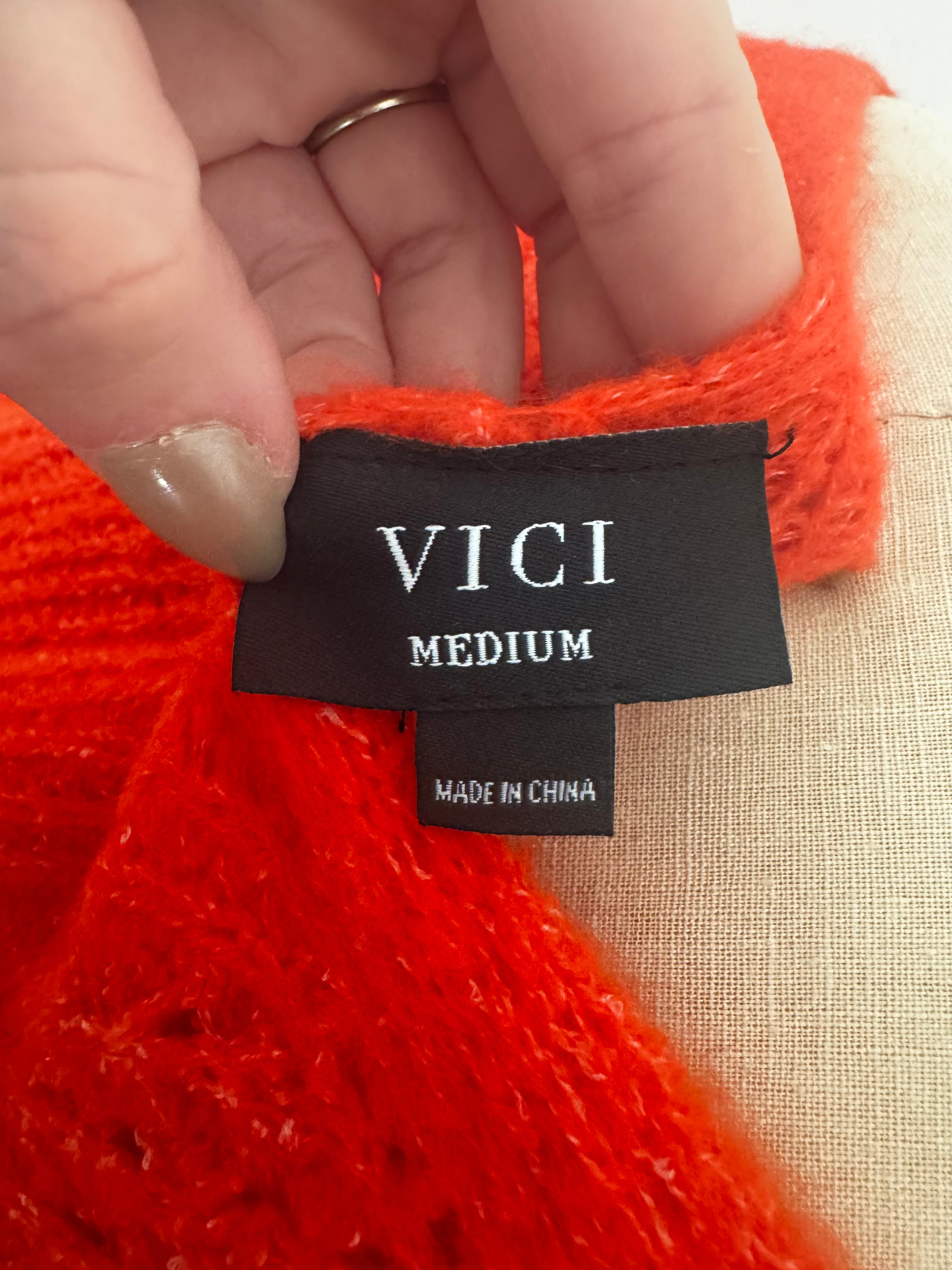 Orange/Red Sweater by Vici