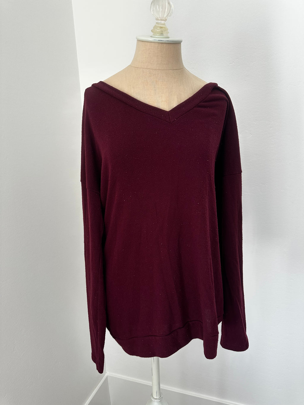 Long Sleeve Burgundy (Size Medium)