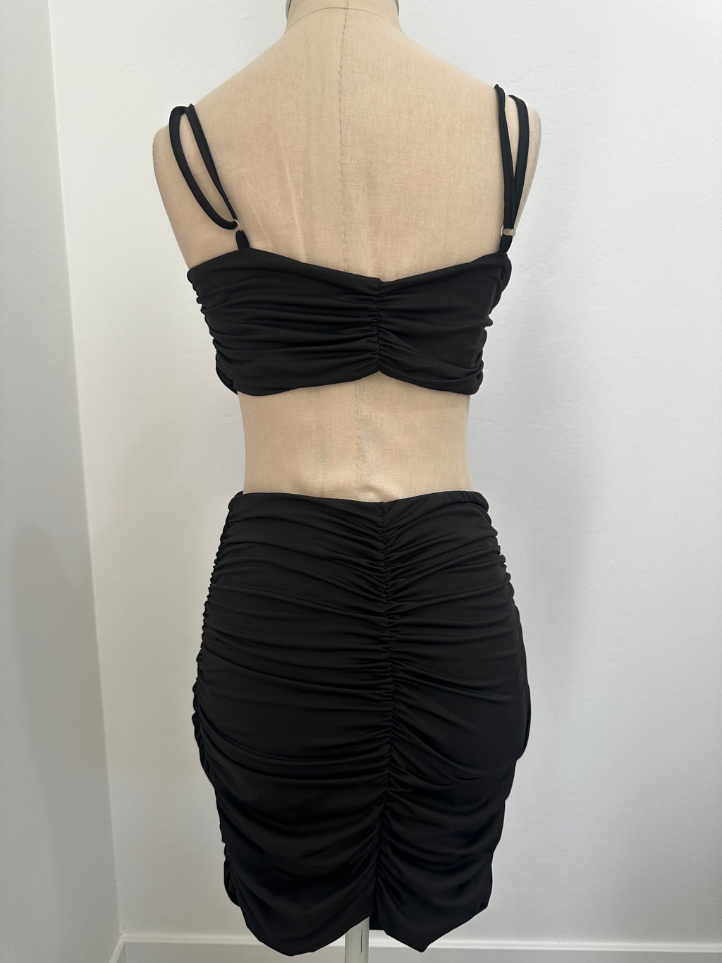 Black Skirt and Top (Size Large)
