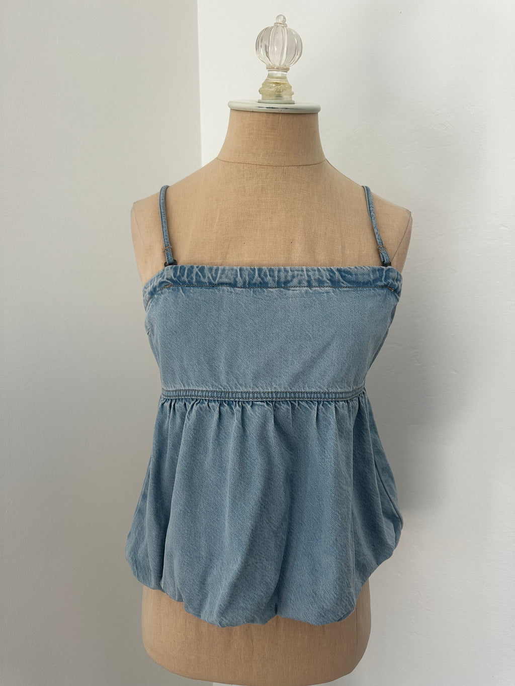 Denim Bubble Top (SIze Xsmall)