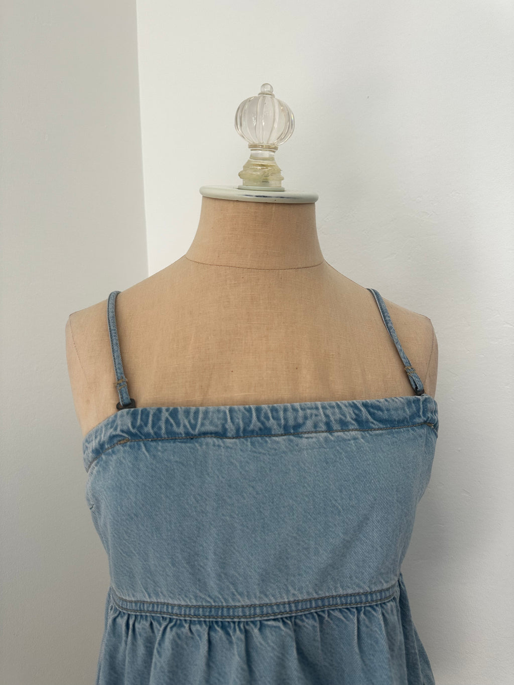 Denim Bubble Top (SIze Xsmall)