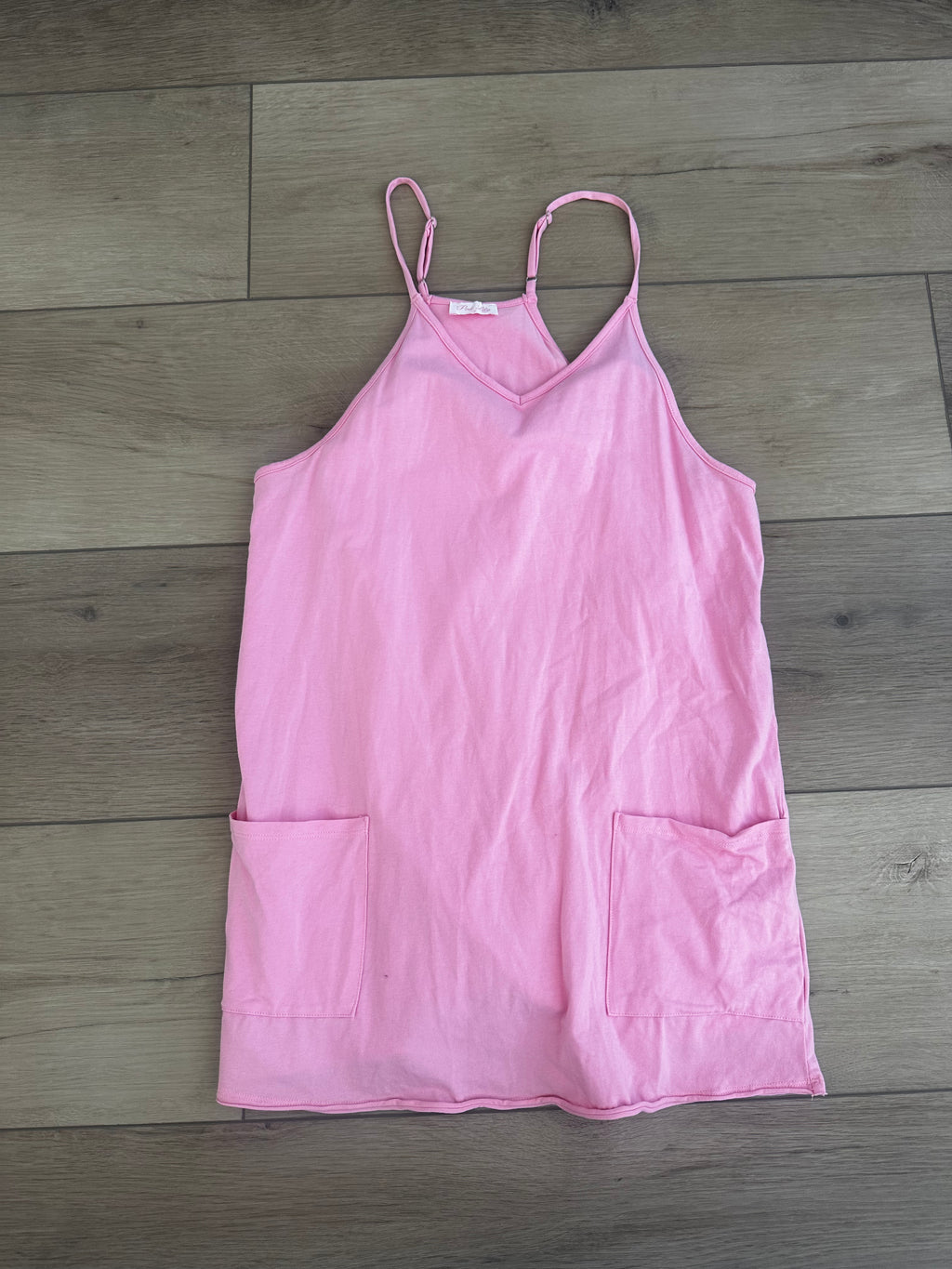 Pink Lily Halter Dress (Size Small)