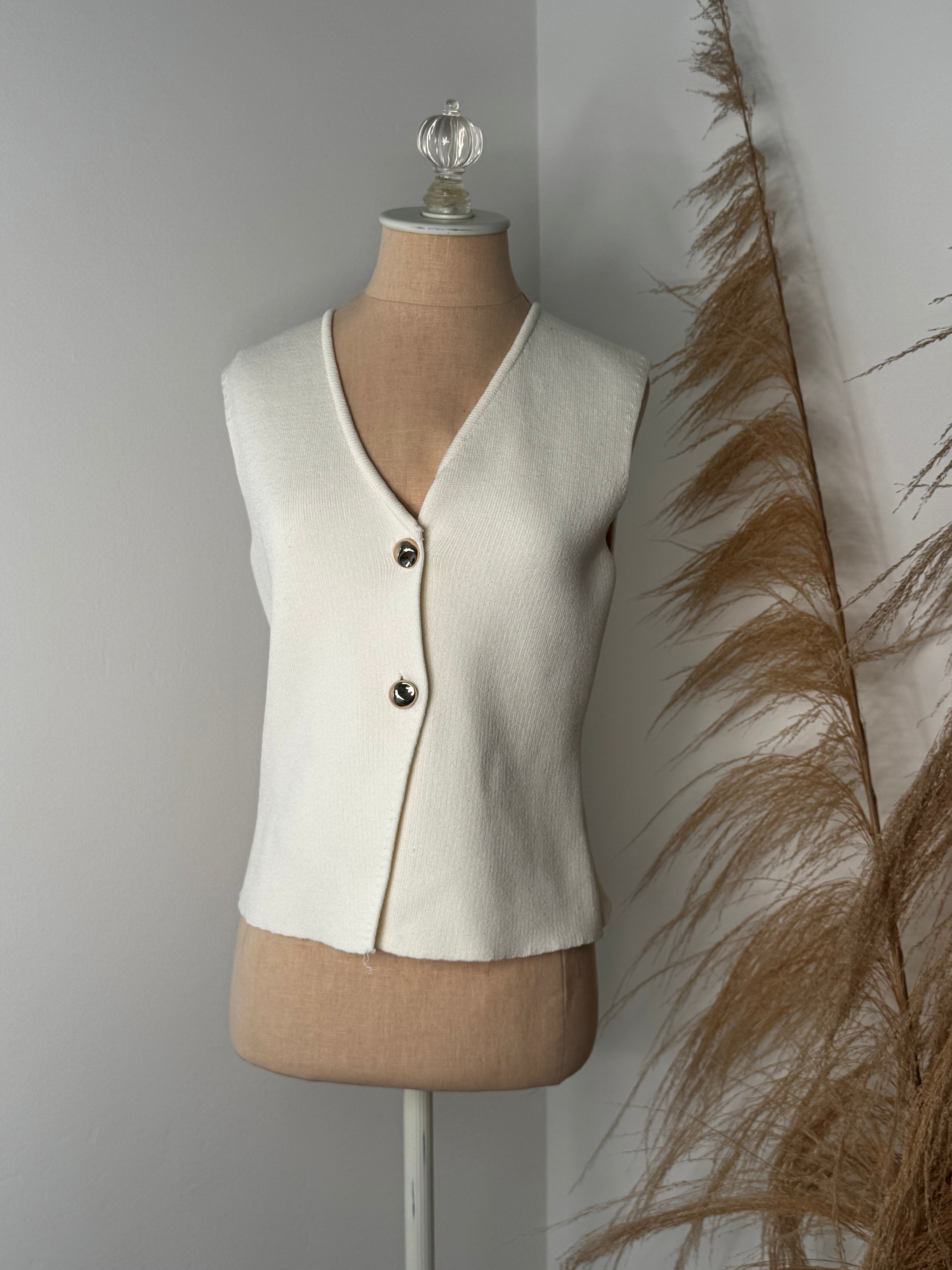 Cream Vest