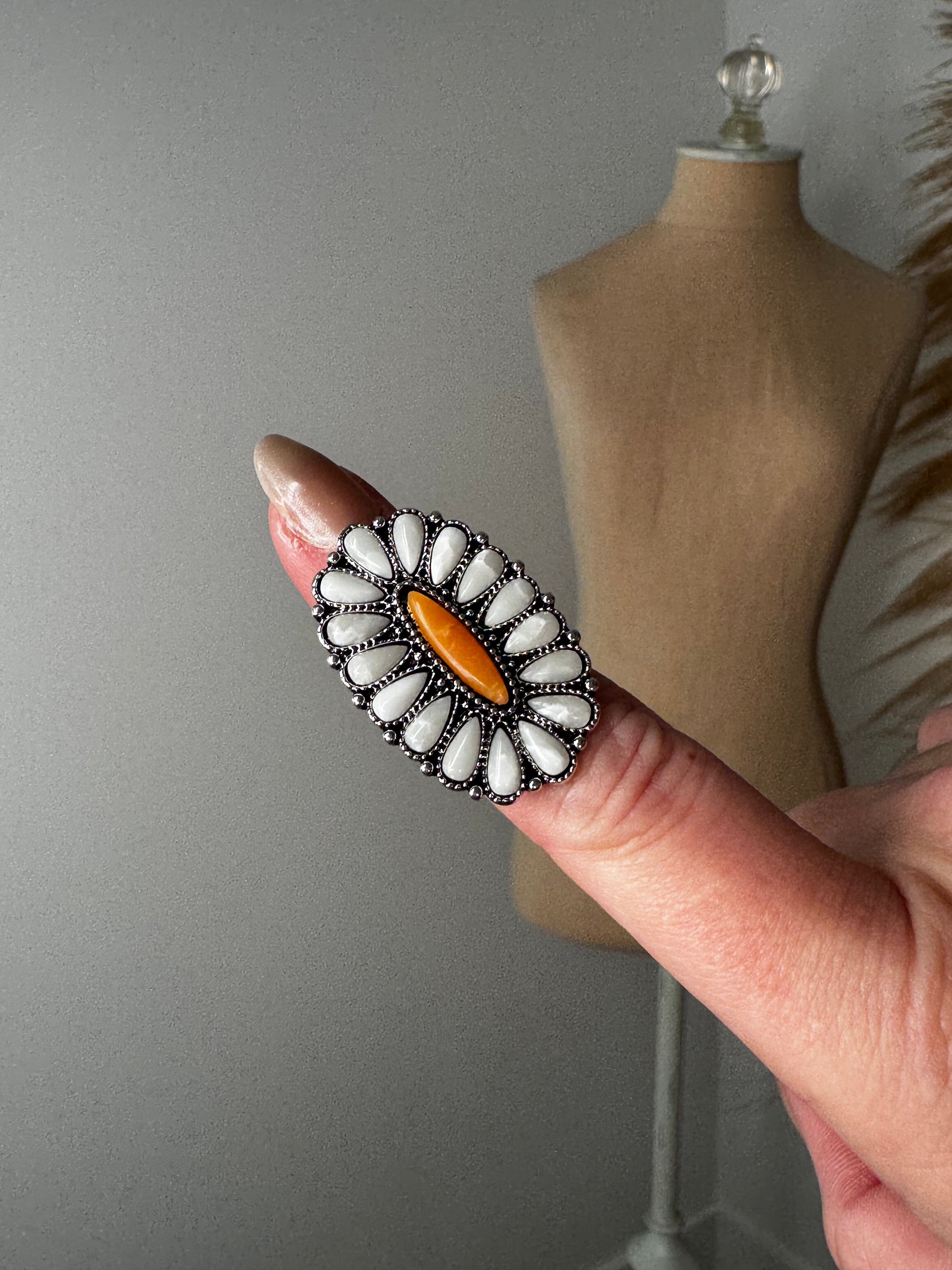 Silver Adjustable BoHo Ring