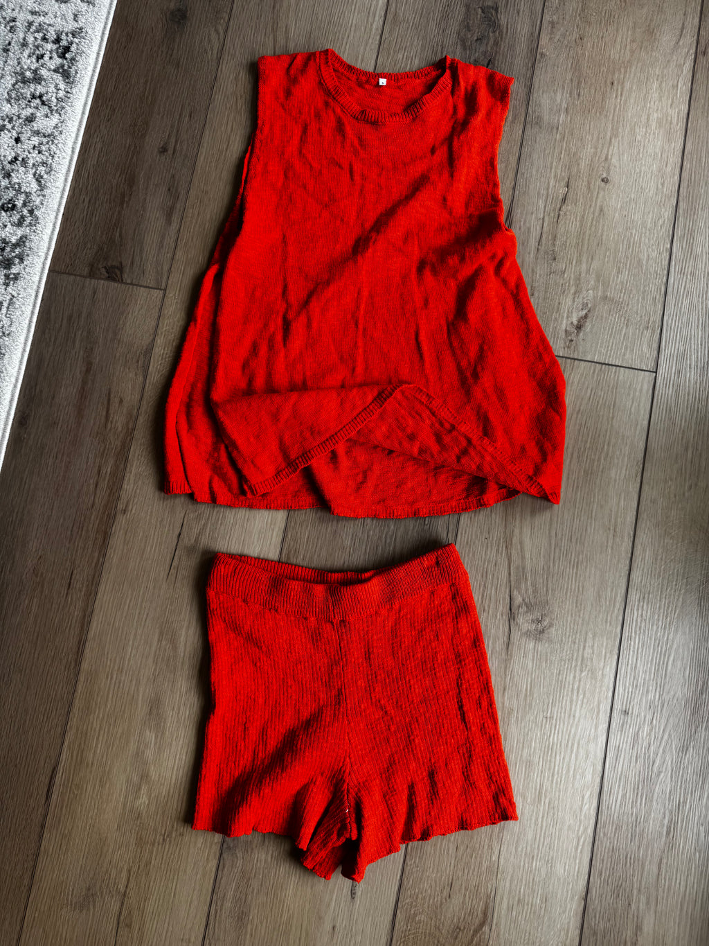 Orange Crochet Set (Shorts and Tank)