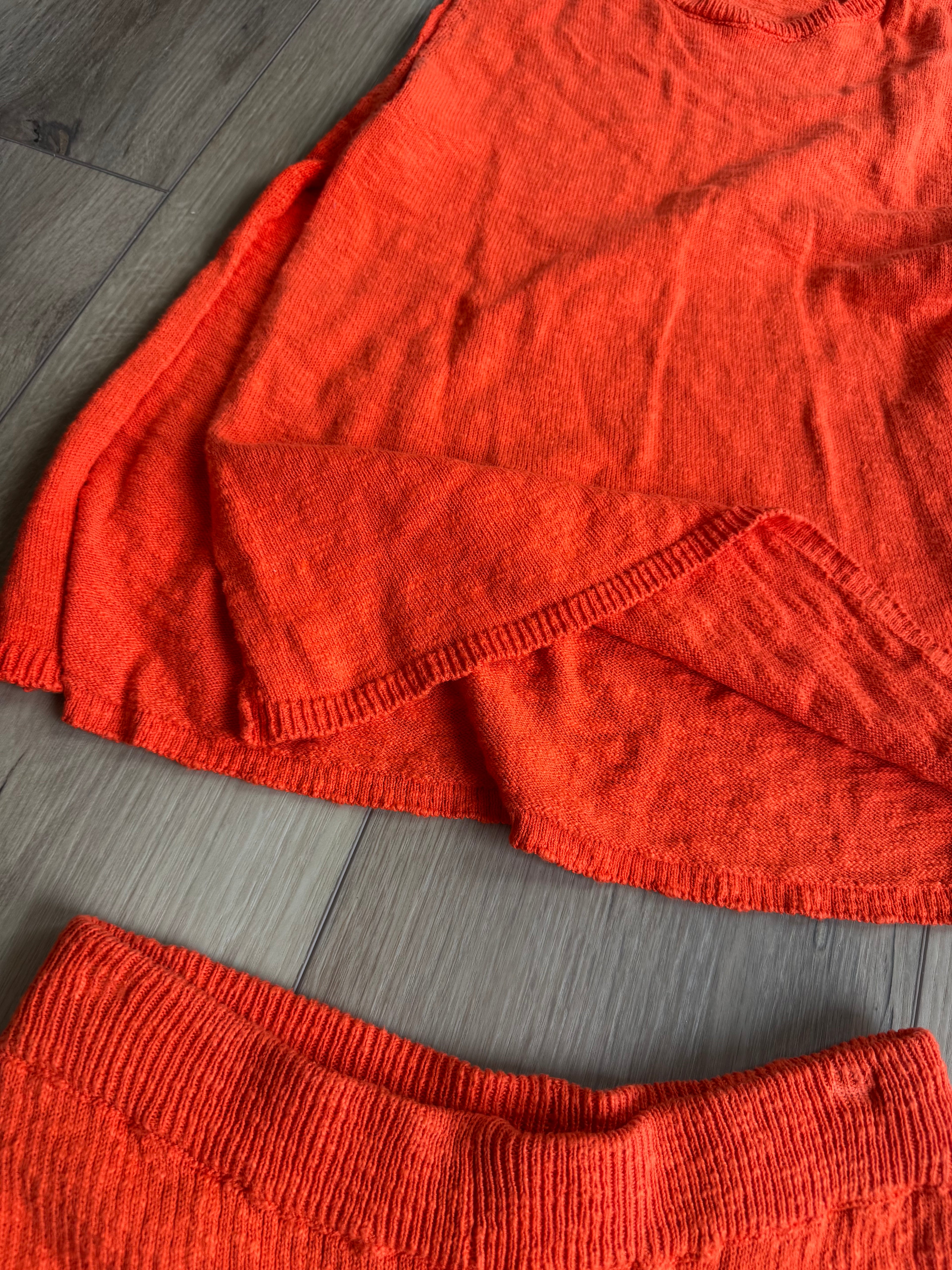 Orange Crochet Set (Shorts and Tank)