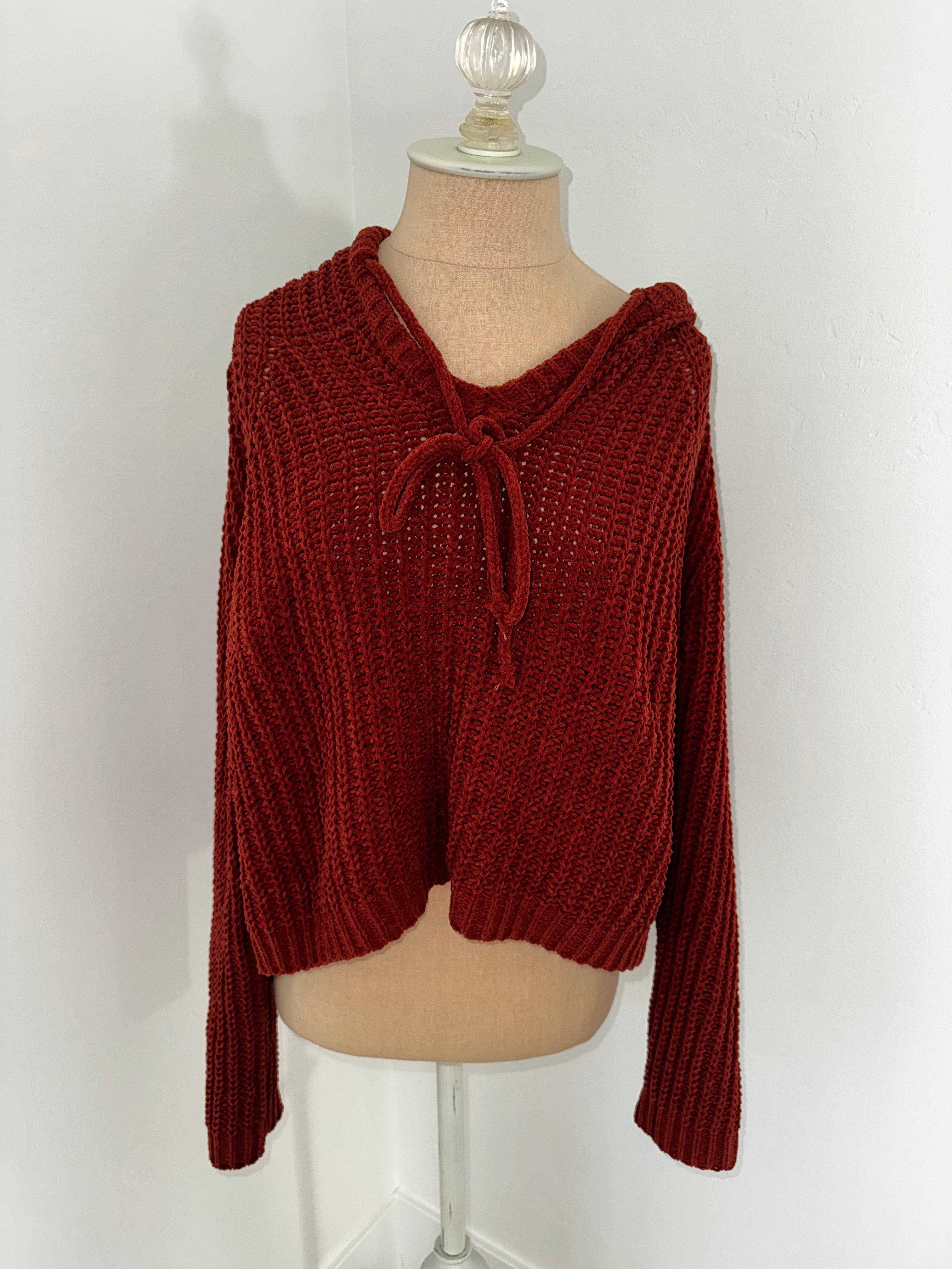 Brunt Orange Pullover -- Size S/M