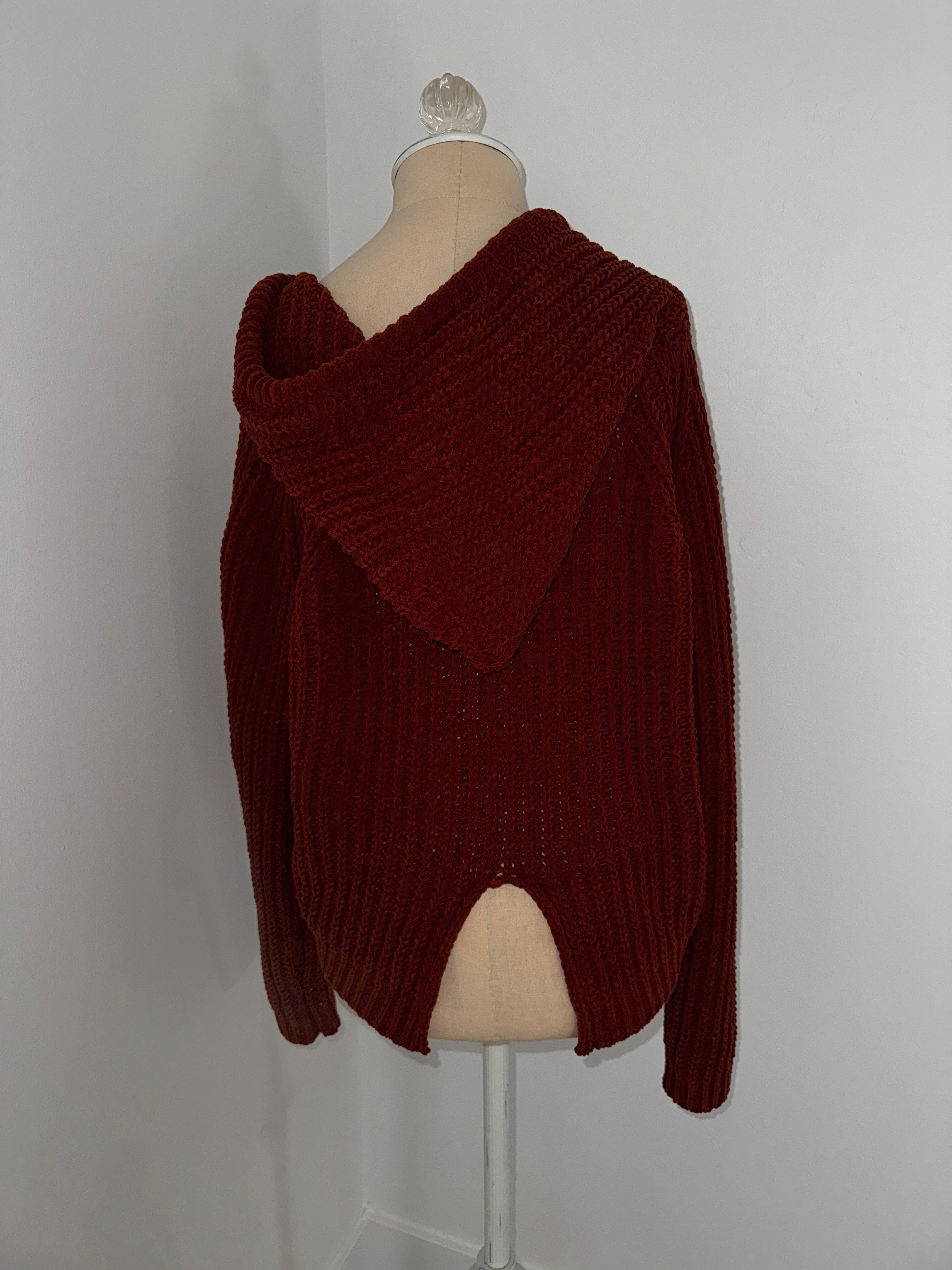 Brunt Orange Pullover -- Size S/M