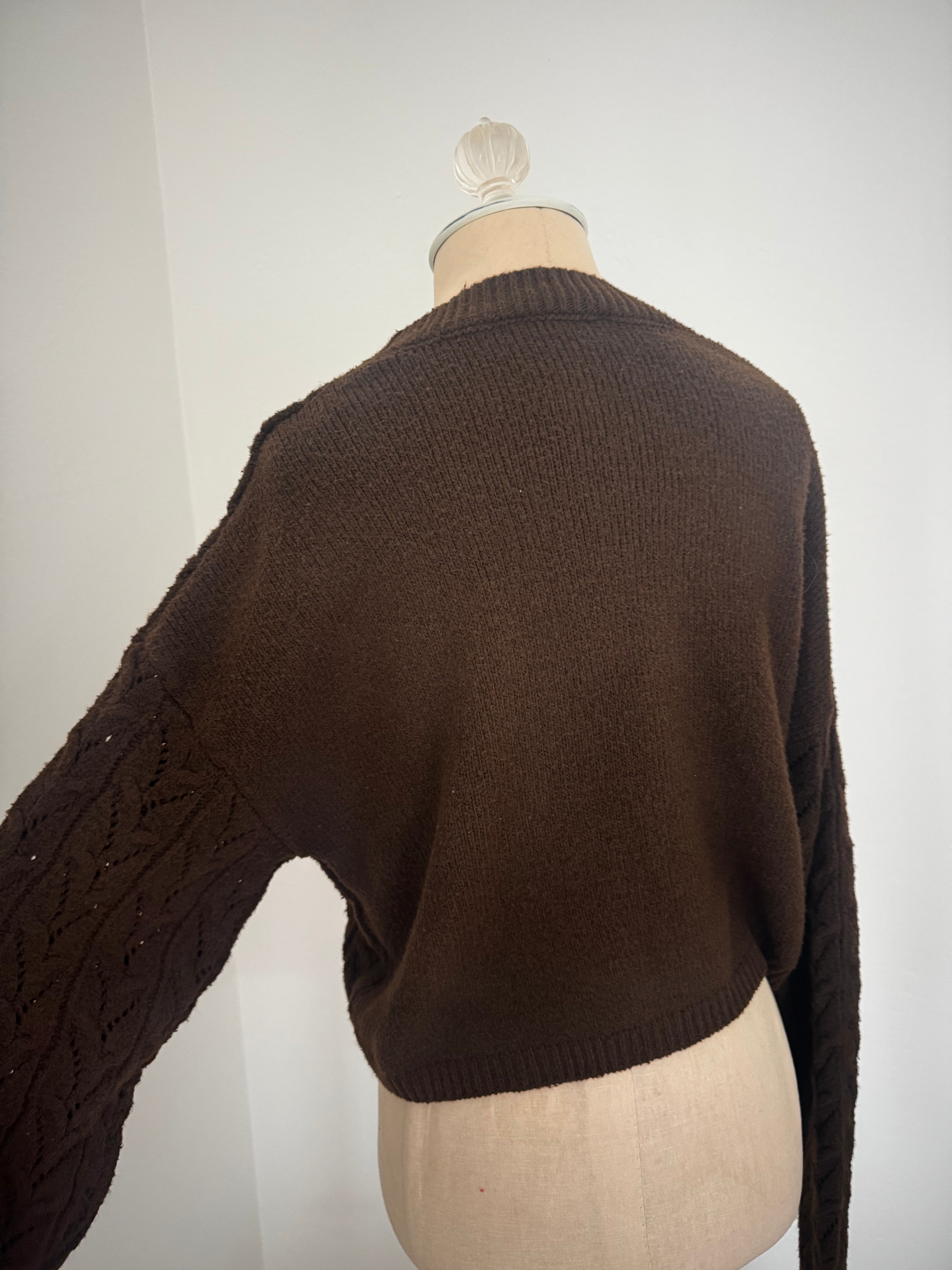 Brown Sweater Top