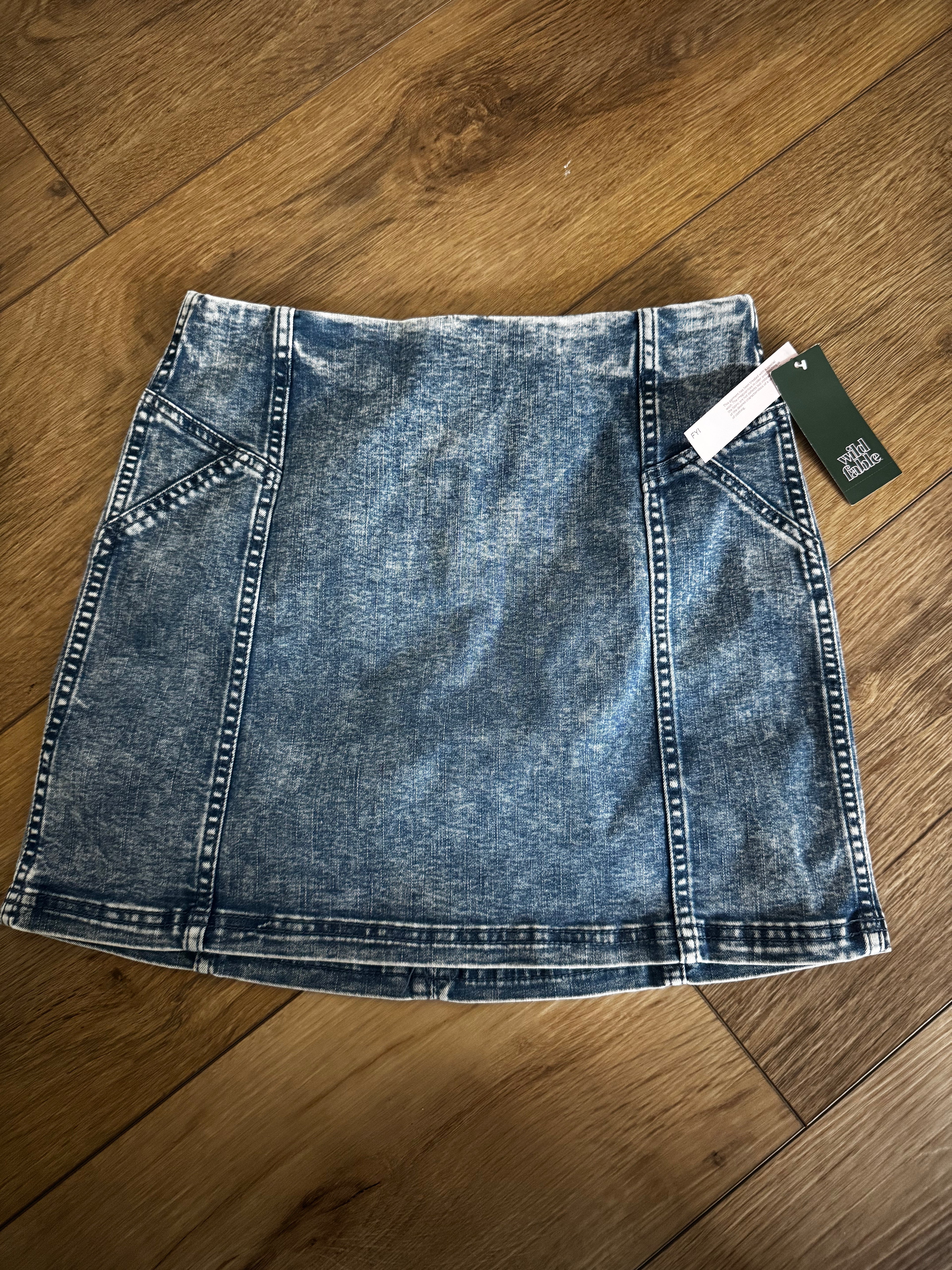 Jean Skirt with Tags (Size: 6)
