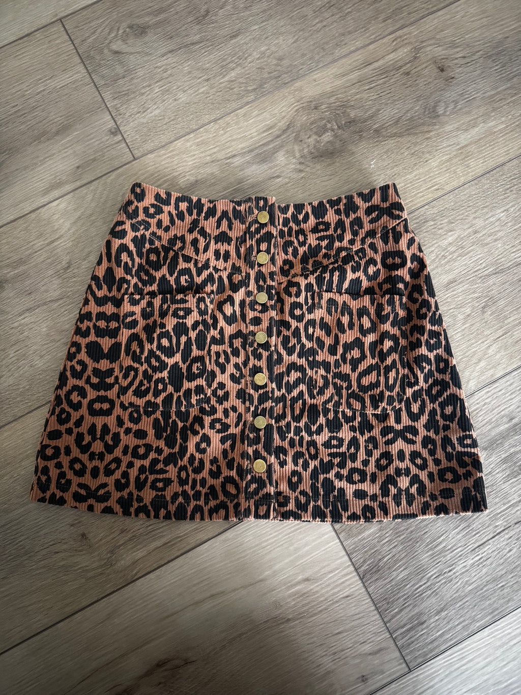 Leopard Print Skirt by Pink Lily