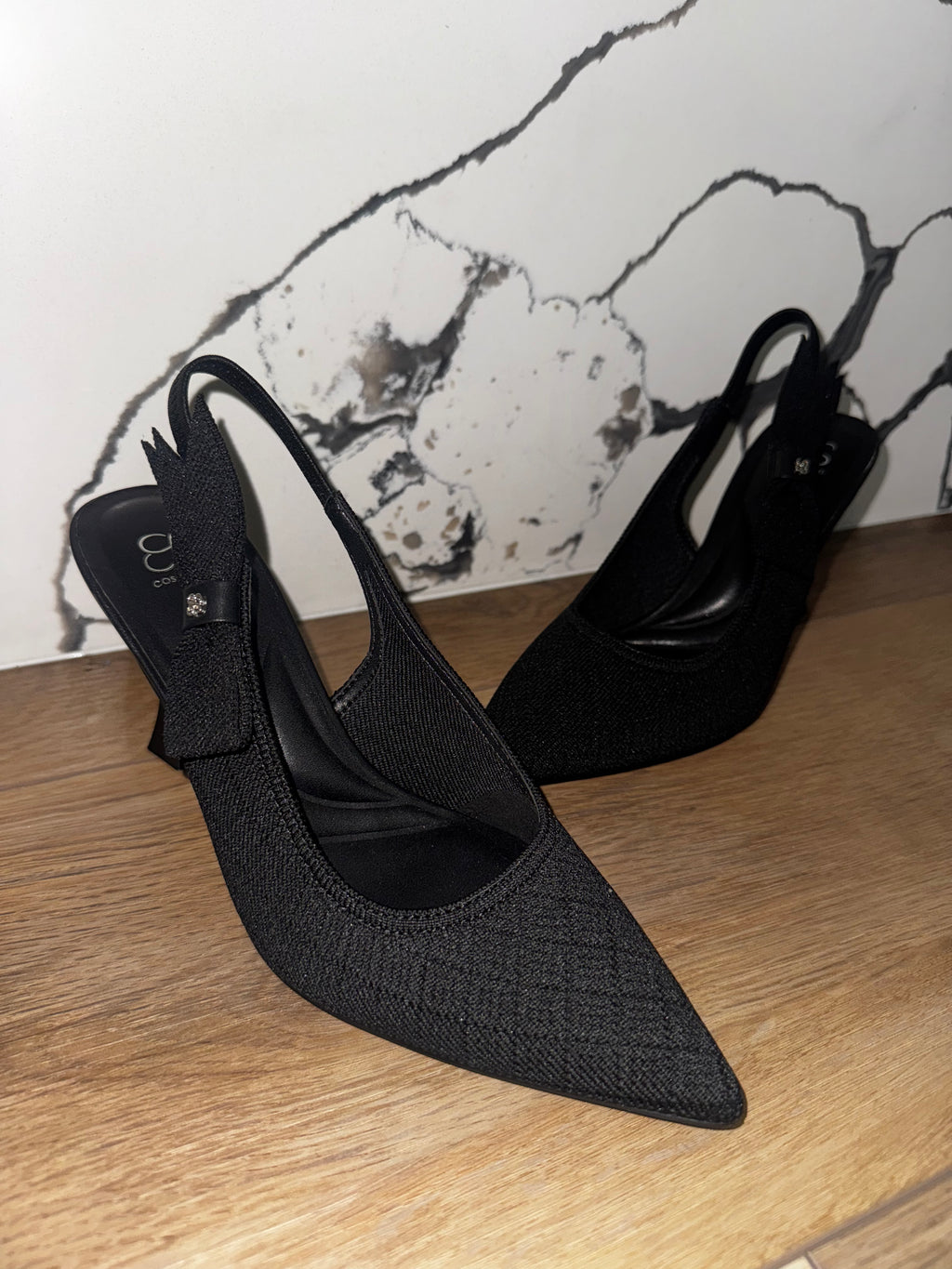 Black Kitten Heels by Cosy Island (7.5)