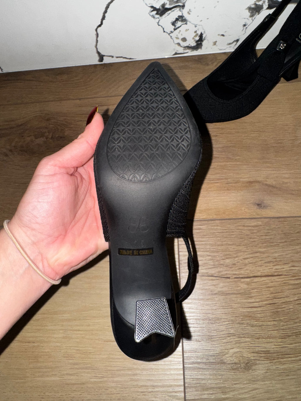 Black Kitten Heels by Cosy Island (7.5)