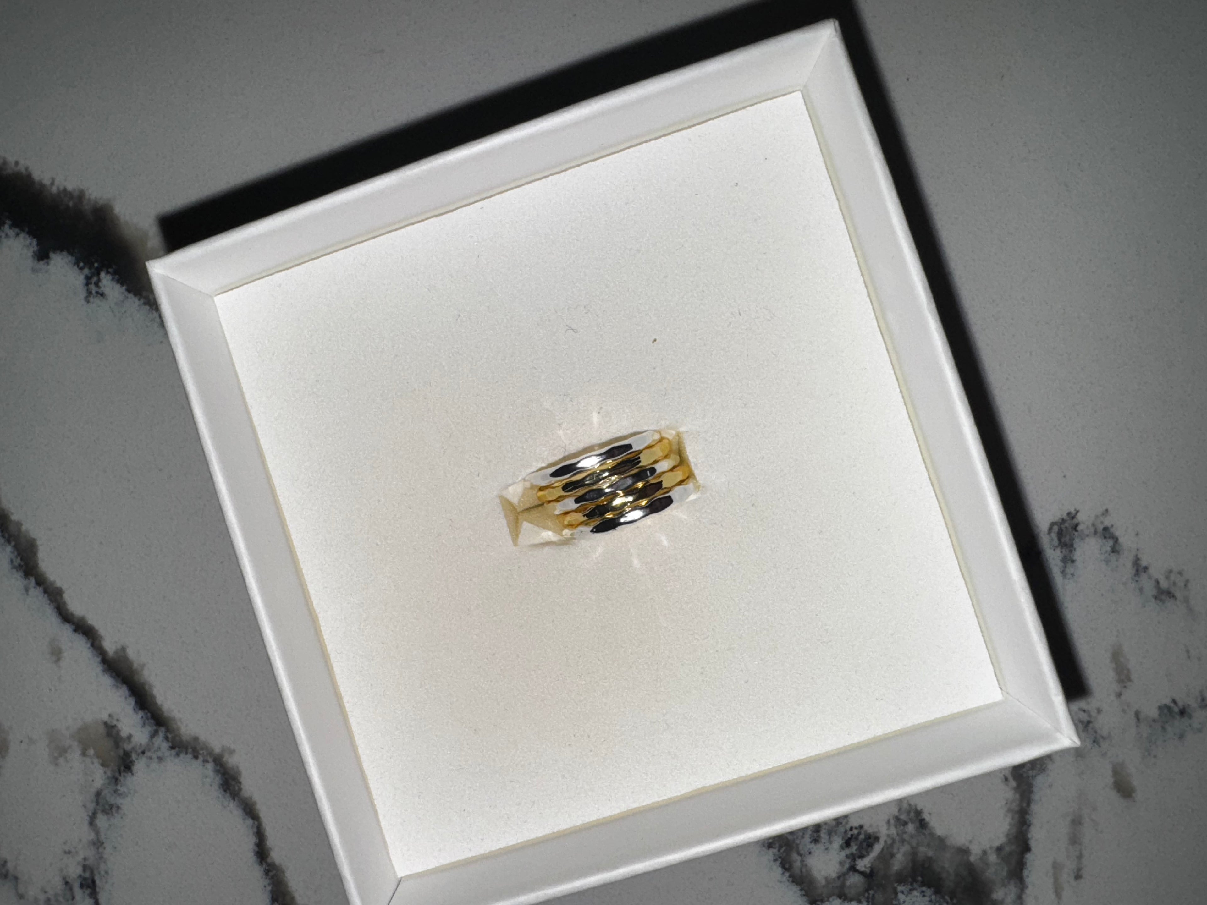 5 Mini Gold & Silver Rings by Lavender Blue (size: 5)