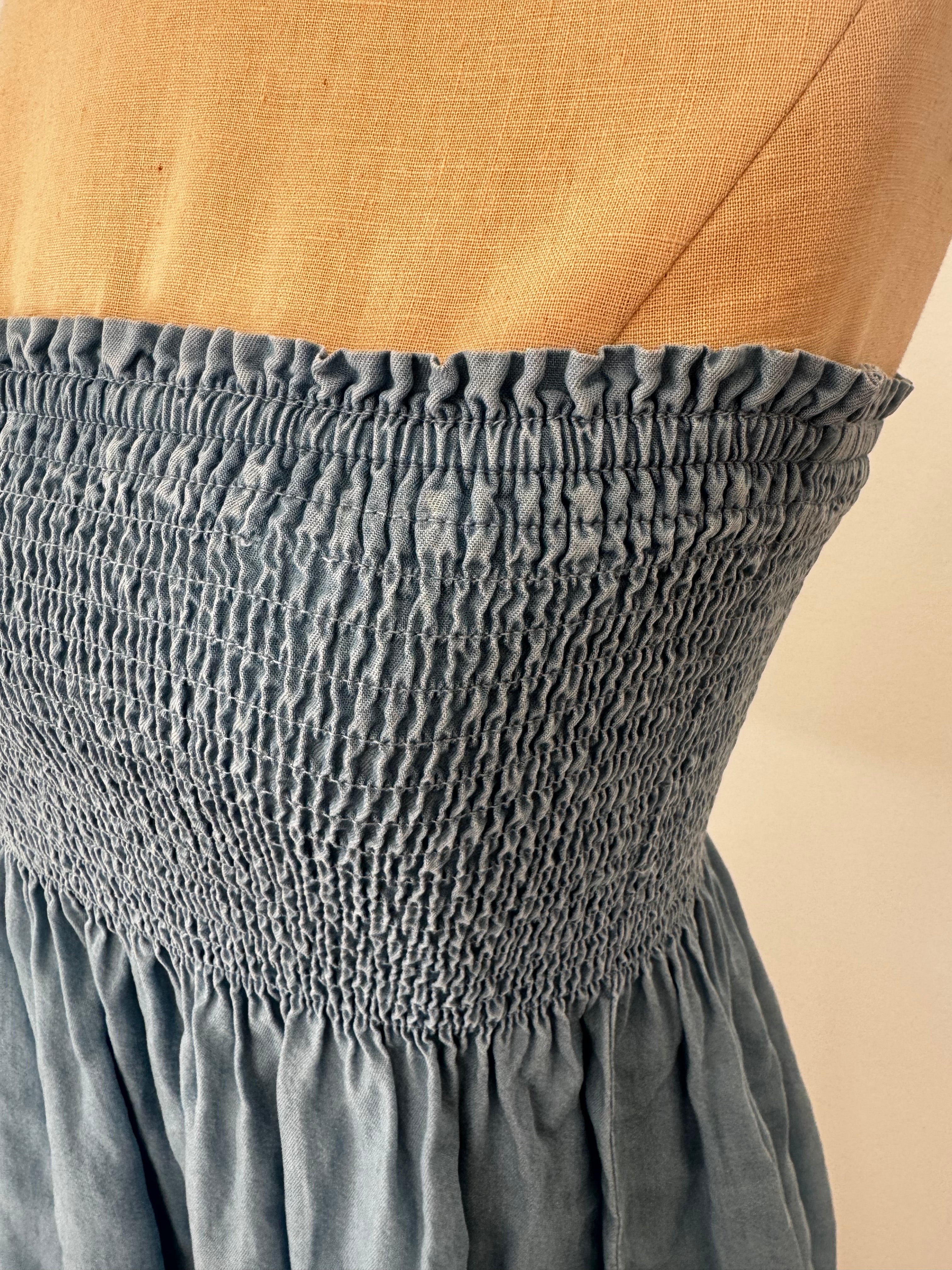 Denim Colored Tube Top