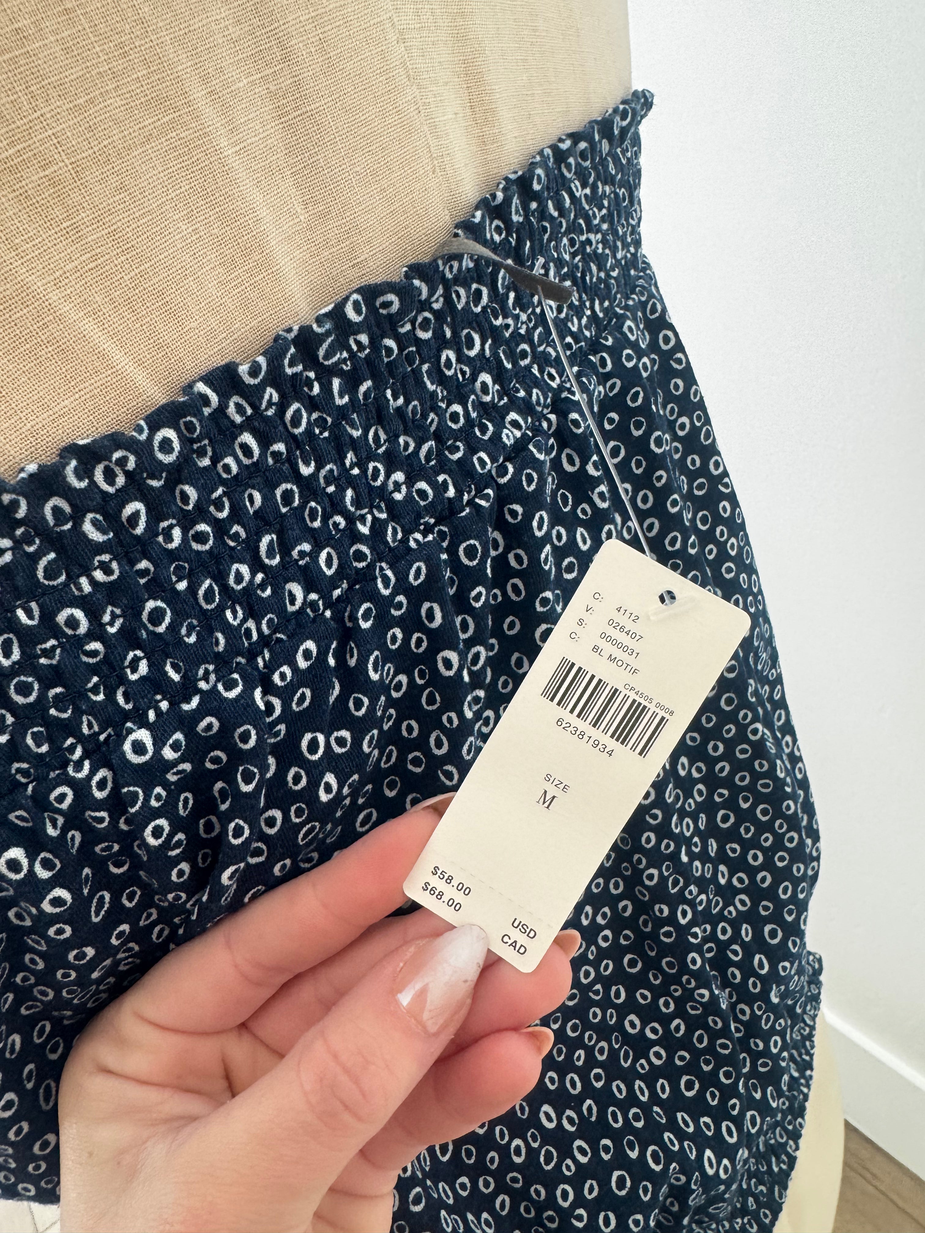 Blue Tube Top by Anthropologie