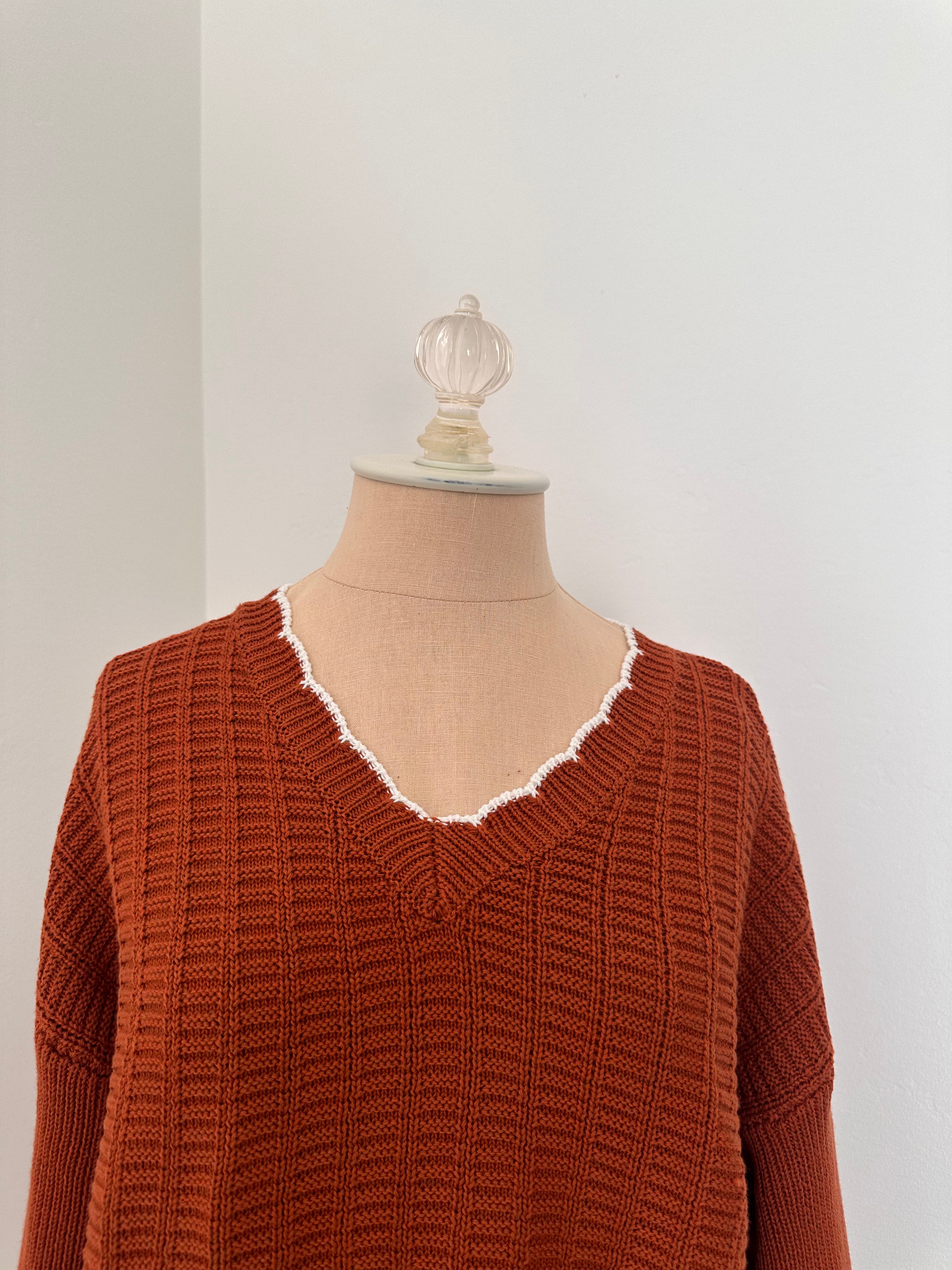 Burnt Orange Sweater (Size Small)